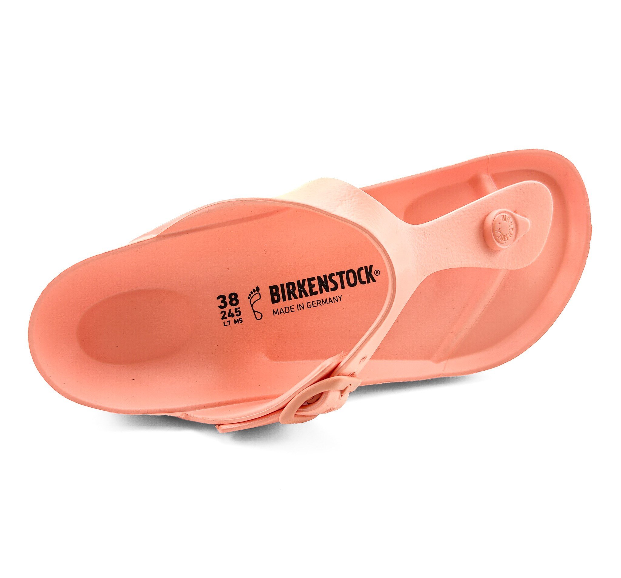 Birkenstock Kadın Parmak Arası Corel Peach Terlik Gizeh Eva 1022453 Coral Peach - Birkenstock