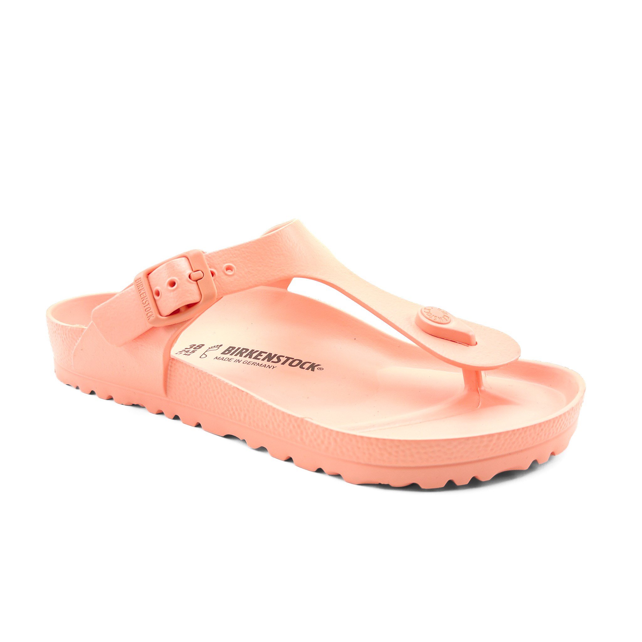 Birkenstock Kadın Parmak Arası Corel Peach Terlik Gizeh Eva 1022453 Coral Peach - Birkenstock