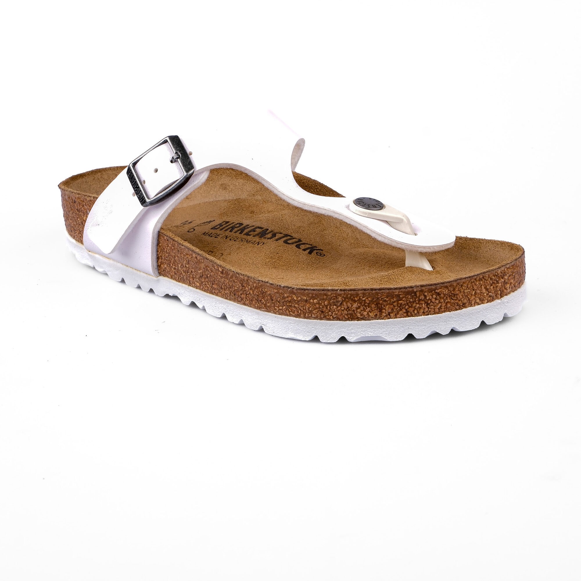 Birkenstock Kadın Parmak Arası Terlik Gizeh White Mantar 745531 WHİTE - Birkenstock