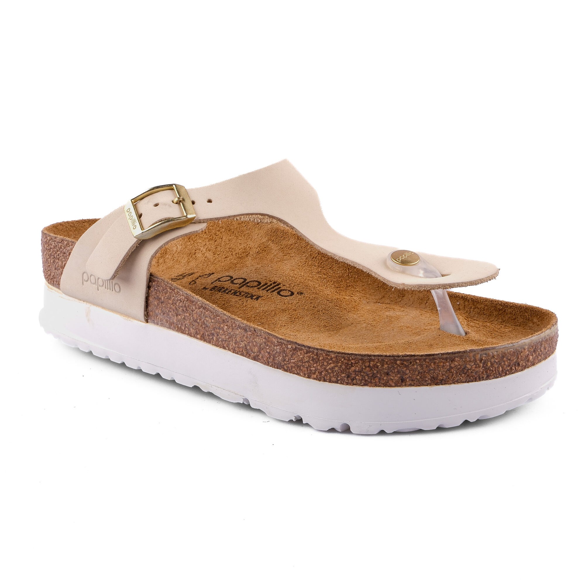 Birkenstock Kadın Parmak Arası Terlik Pap Plex Platrfom Ecru Mantar 1026899 ECRU - Birkenstock
