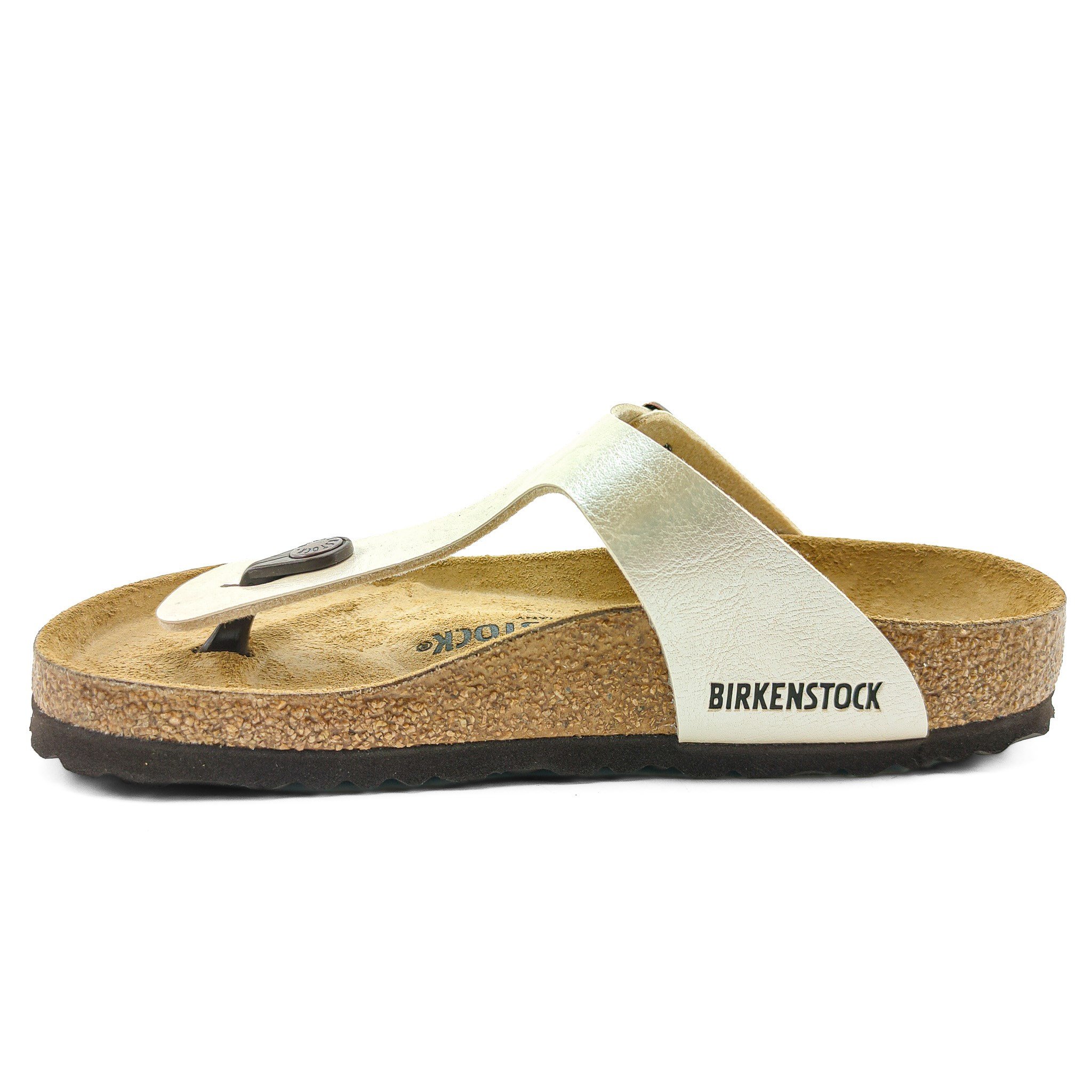 Birkenstock Kadın Parmak Arası Terlik Gizeh Graceful Pearl White Mantar 943871 GRACEFUL PEARL WHITE - Birkenstock