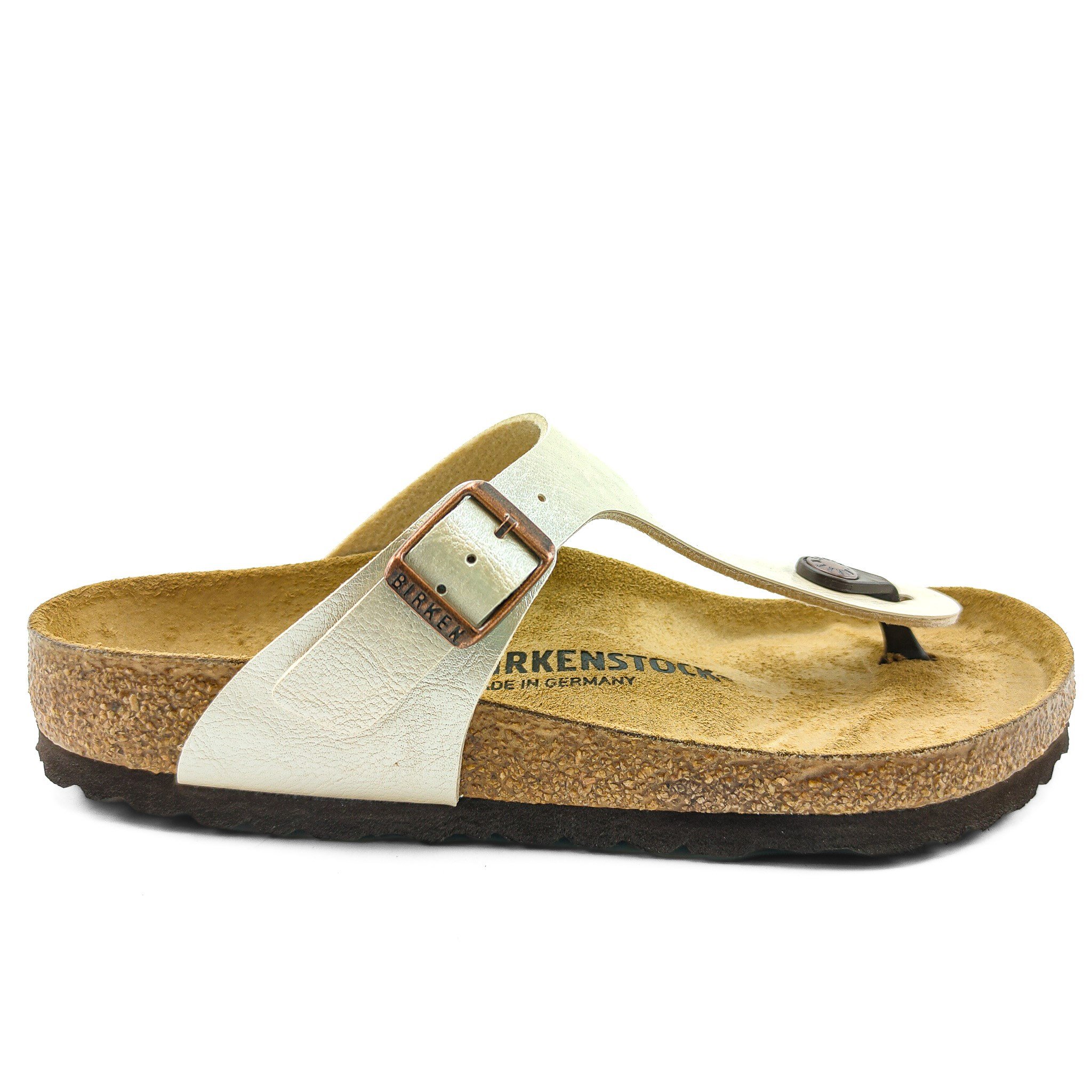 Birkenstock Kadın Parmak Arası Terlik Gizeh Graceful Pearl White Mantar 943871 GRACEFUL PEARL WHITE - Birkenstock