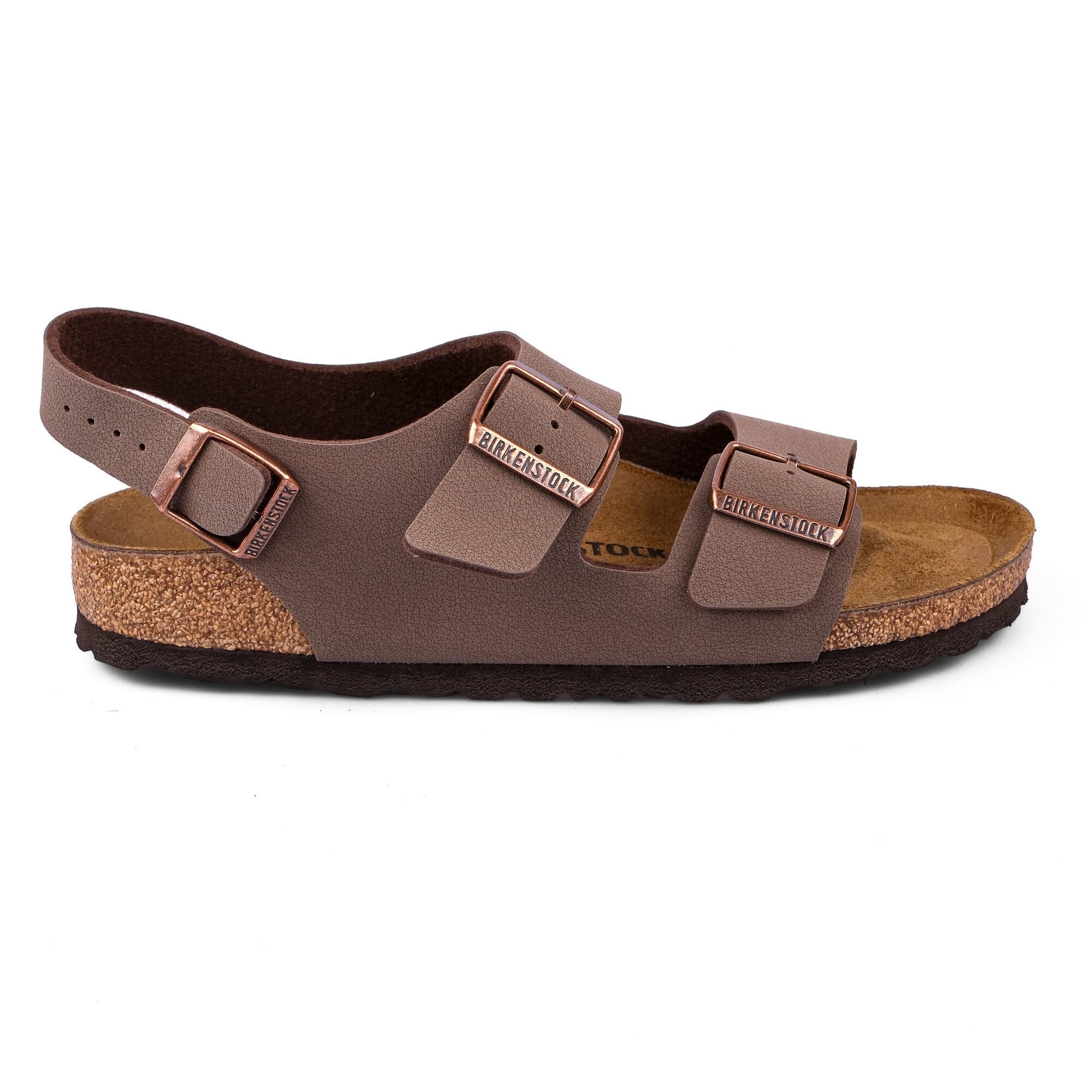 Birkenstock Unisex Çift Bantlı Sandalet Milano Mocca Mantar 634503 MOCCA - Birkenstock