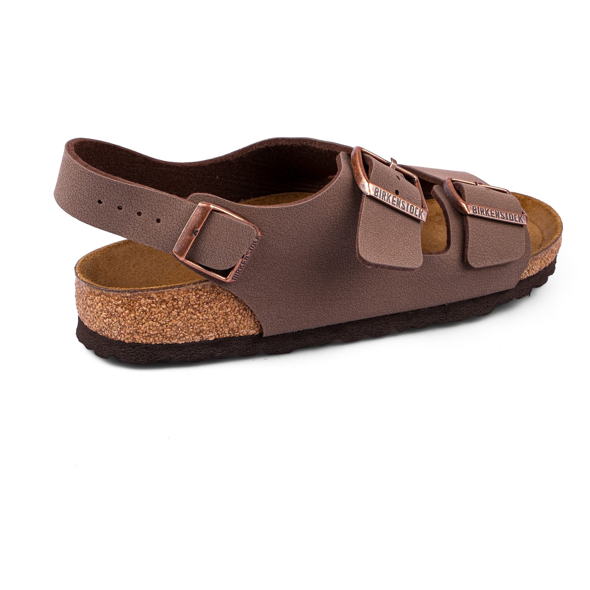 Birkenstock Unisex Çift Bantlı Sandalet Milano Mocca Mantar 634503 MOCCA - Birkenstock