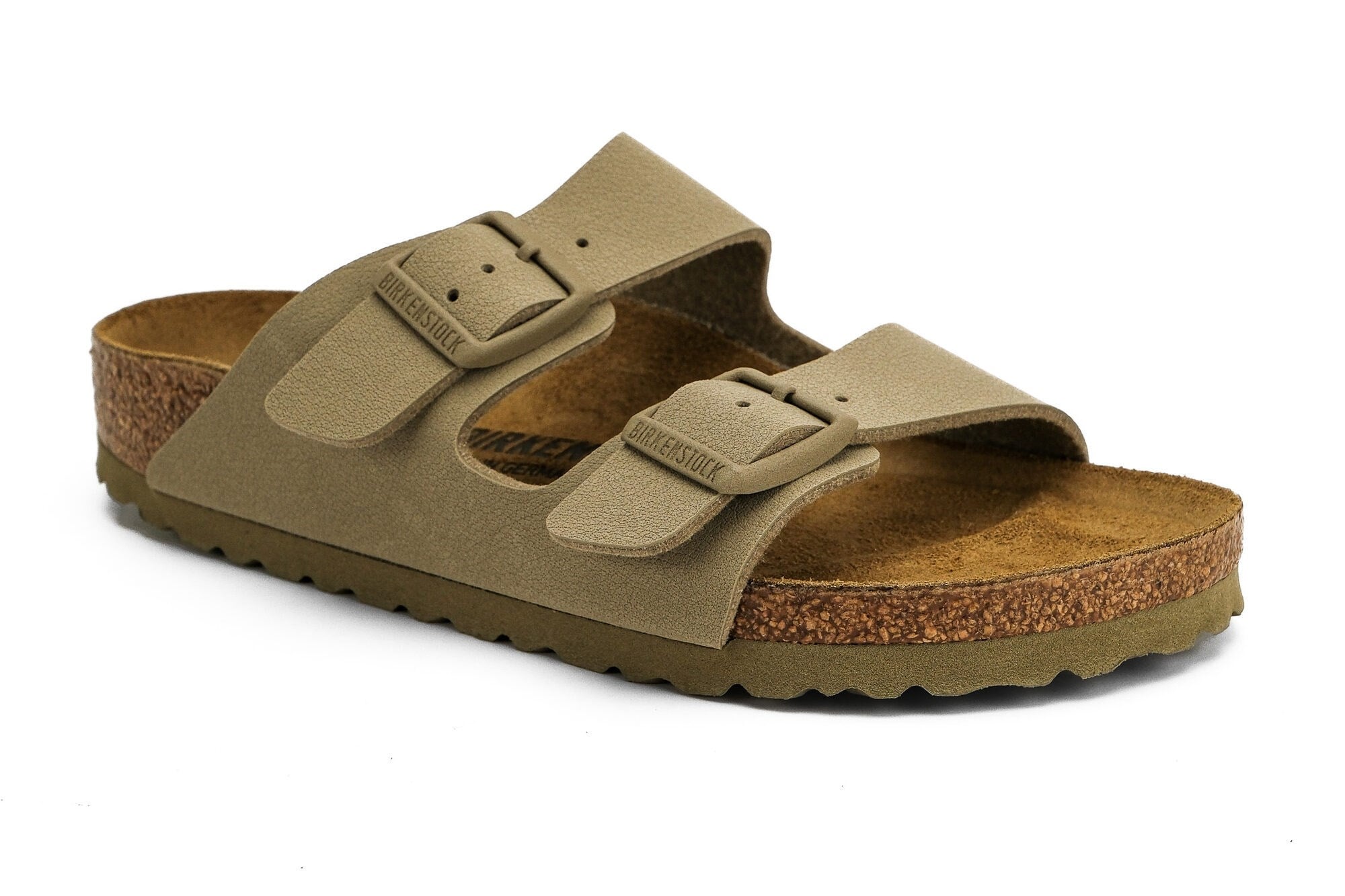 Birkenstock Unisex Çift Bantlı Terlik Arizona Faded Khaki Mantar 1027697 FADED KHAKİ - Birkenstock