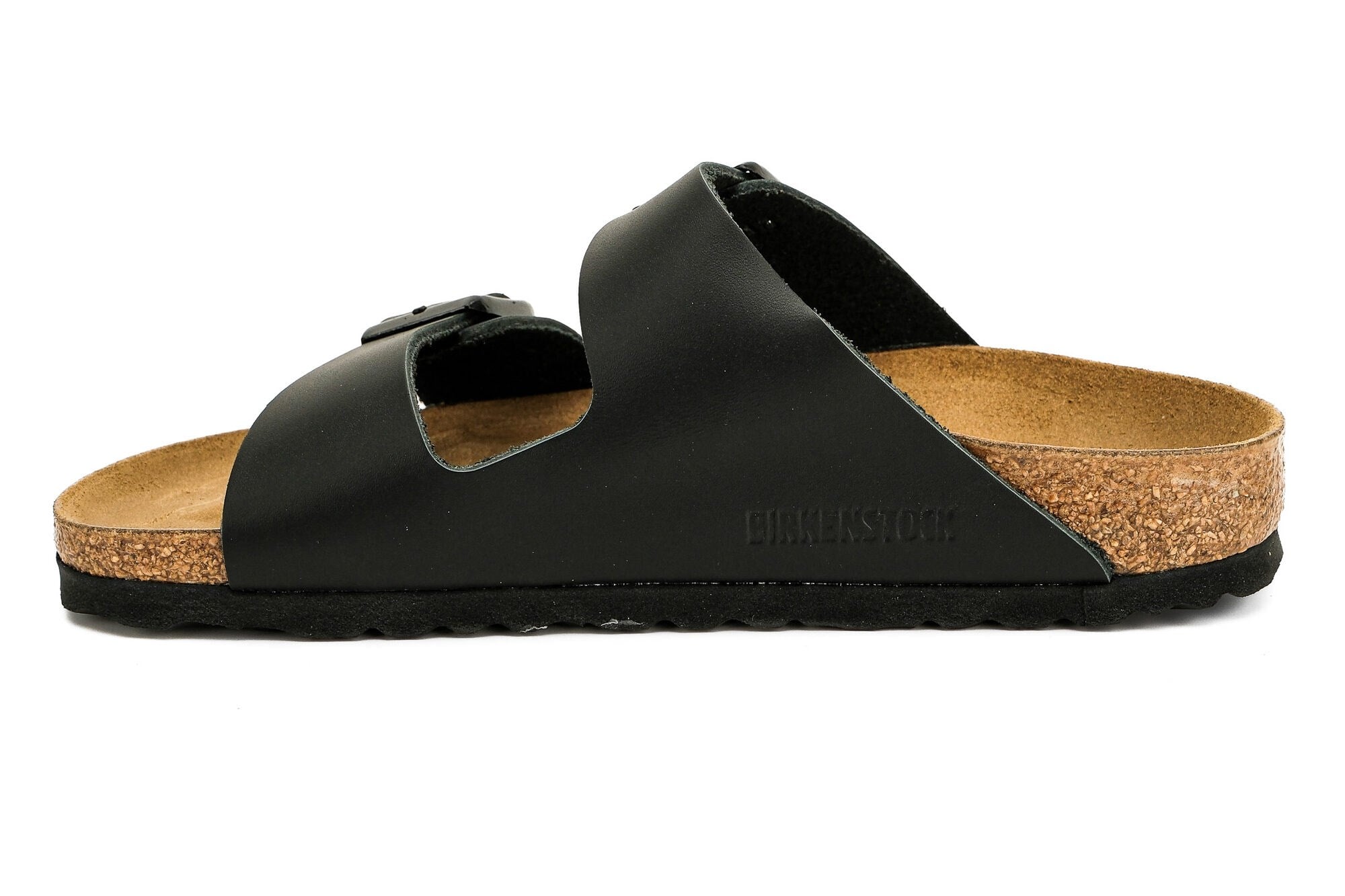 Birkenstock Unisex Çift Bantlı Terlik Arizona Black Mantar Deri 51193 BLACK - Birkenstock
