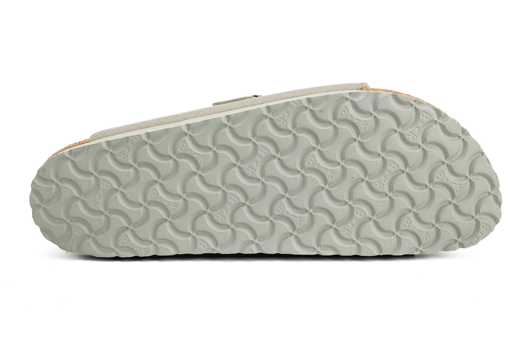 Birkenstock Unisex Çift Bantlı Terlik Arizona Saffiano Stone Mantar 1026454 SAFFİANO STONE - Birkenstock