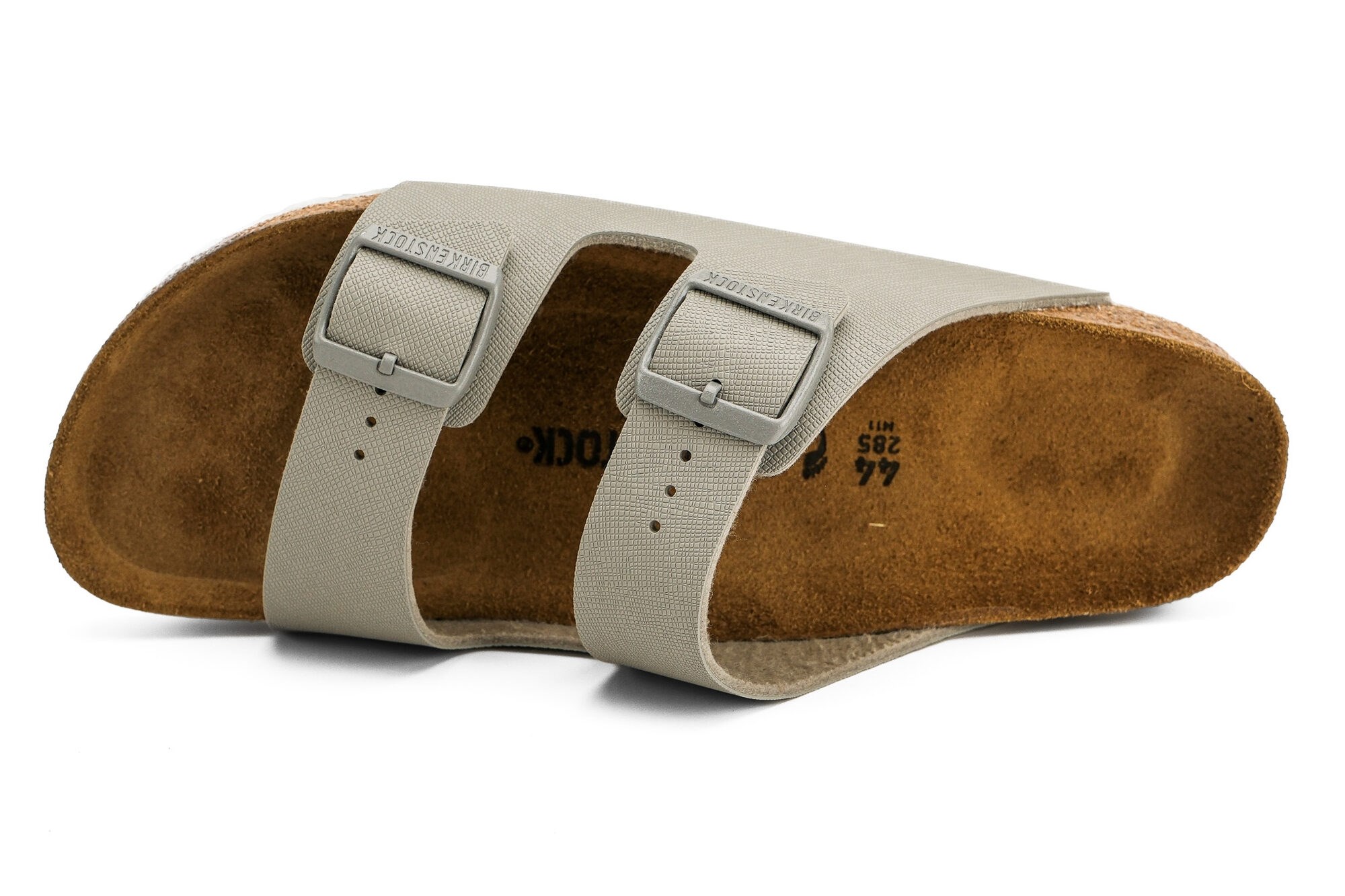 Birkenstock Unisex Çift Bantlı Terlik Arizona Saffiano Stone Mantar 1026454 SAFFİANO STONE - Birkenstock