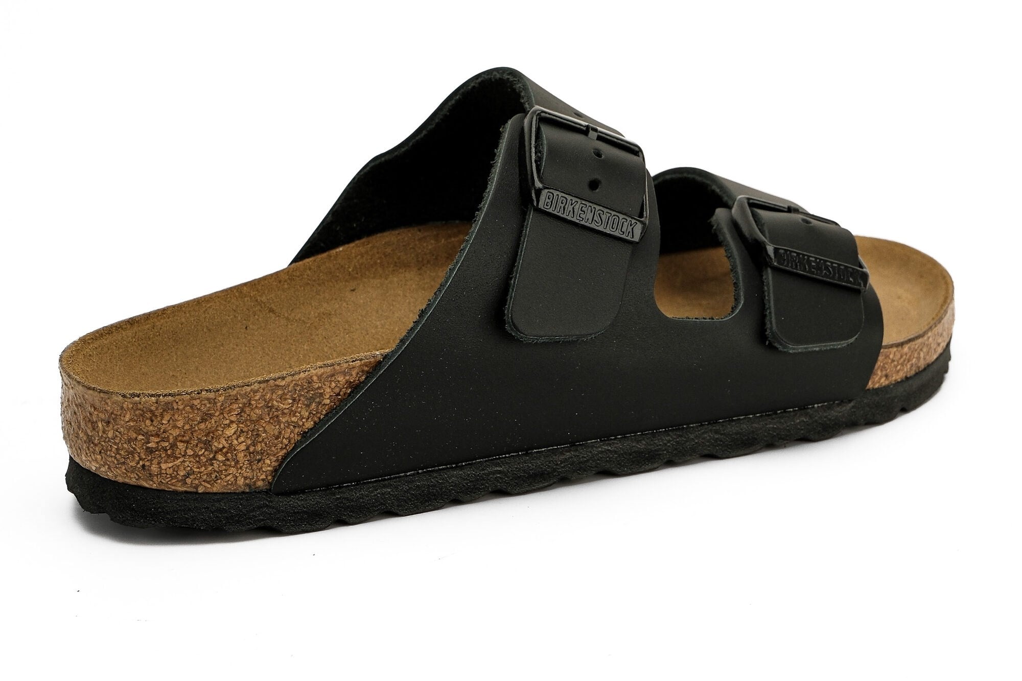 Birkenstock Unisex Çift Bantlı Terlik Arizona Black Mantar Deri 51193 BLACK - Birkenstock