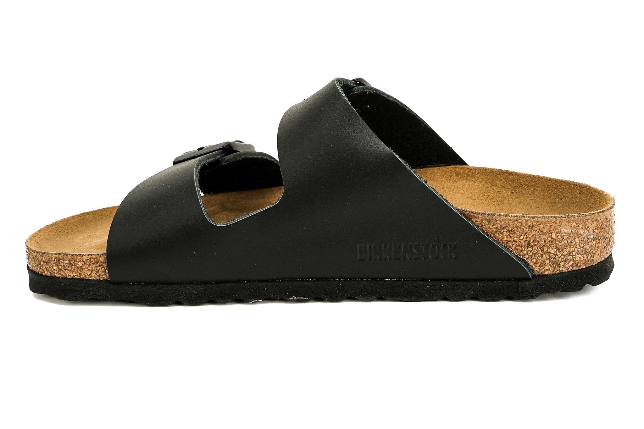 Birkenstock Unisex Çift Bantlı Terlik Arizona Black Mantar Deri 51193 BLACK - Birkenstock