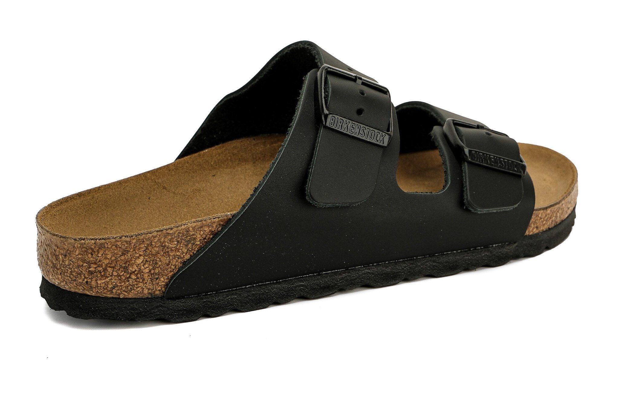 Birkenstock Unisex Çift Bantlı Terlik Arizona Black Mantar Deri 51193 BLACK - Birkenstock