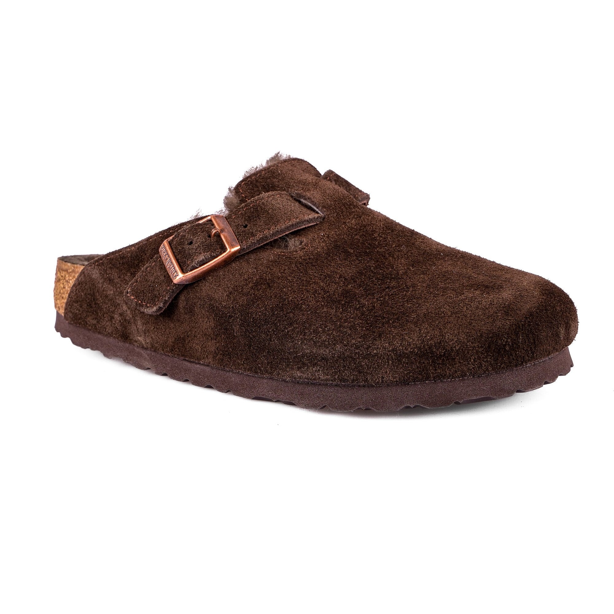 Birkenstock Unisex Kürklü Sabo Terlik Boston Shearling Mocca 1020529 MOCCA - Birkenstock