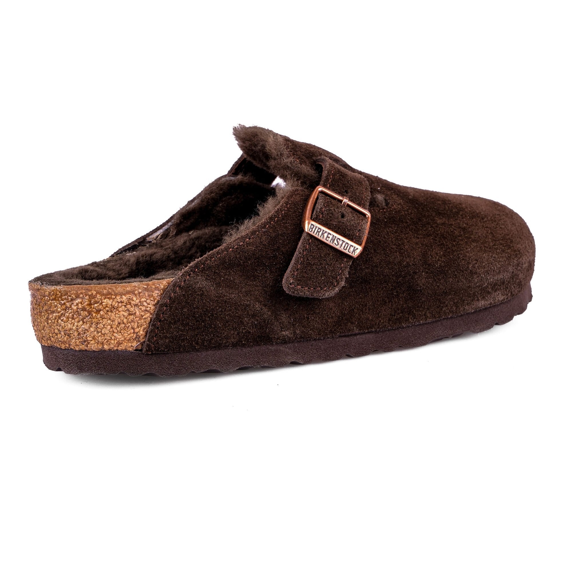 Birkenstock Unisex Kürklü Sabo Terlik Boston Shearling Mocca 1020529 MOCCA - Birkenstock
