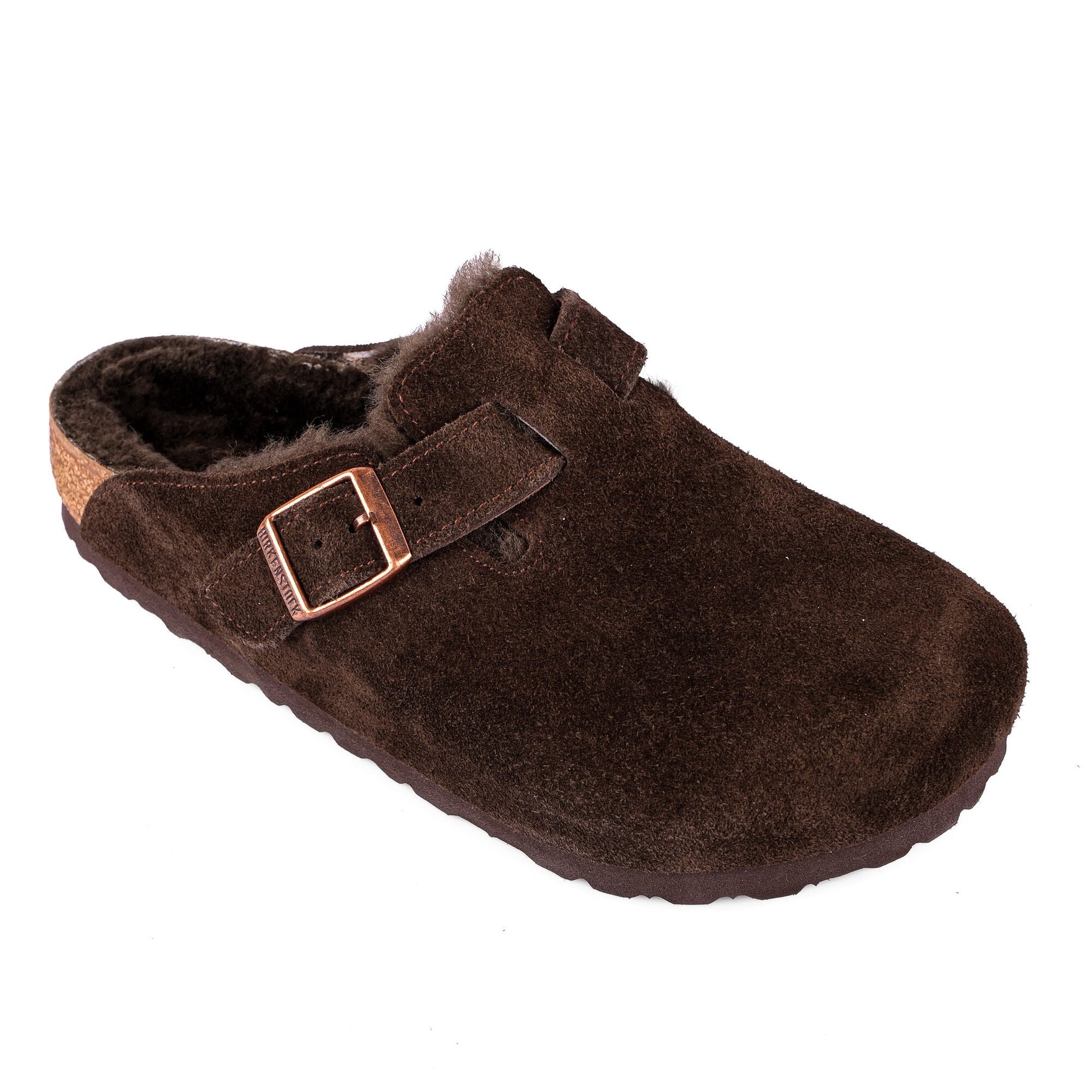 Birkenstock Unisex Kürklü Sabo Terlik Boston Shearling Mocca 1020529 MOCCA - Birkenstock