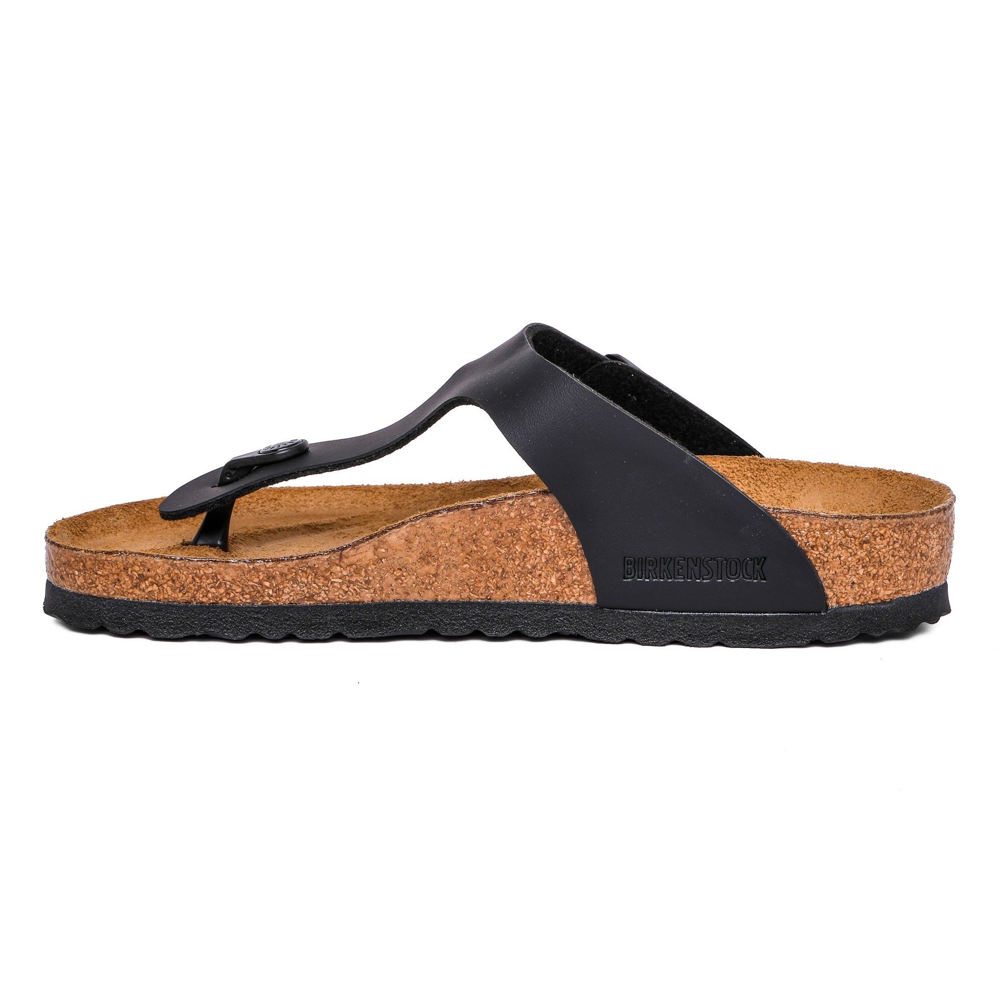 Birkenstock Unisex Parmak Arası Terlik Gizeh Black Mantar 43691 BLACK - Birkenstock