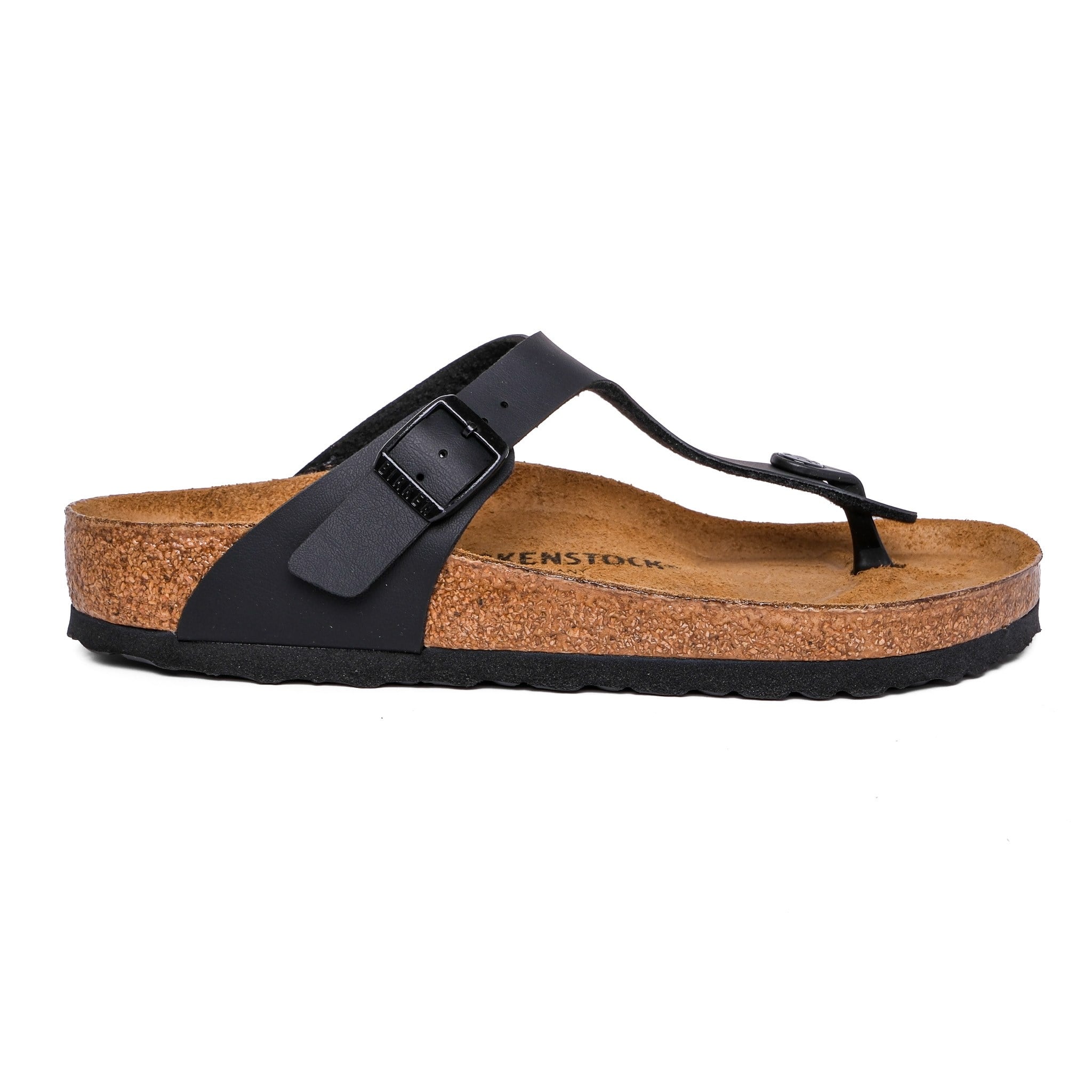 Birkenstock Unisex Parmak Arası Terlik Gizeh Black Mantar 43691 BLACK - Birkenstock