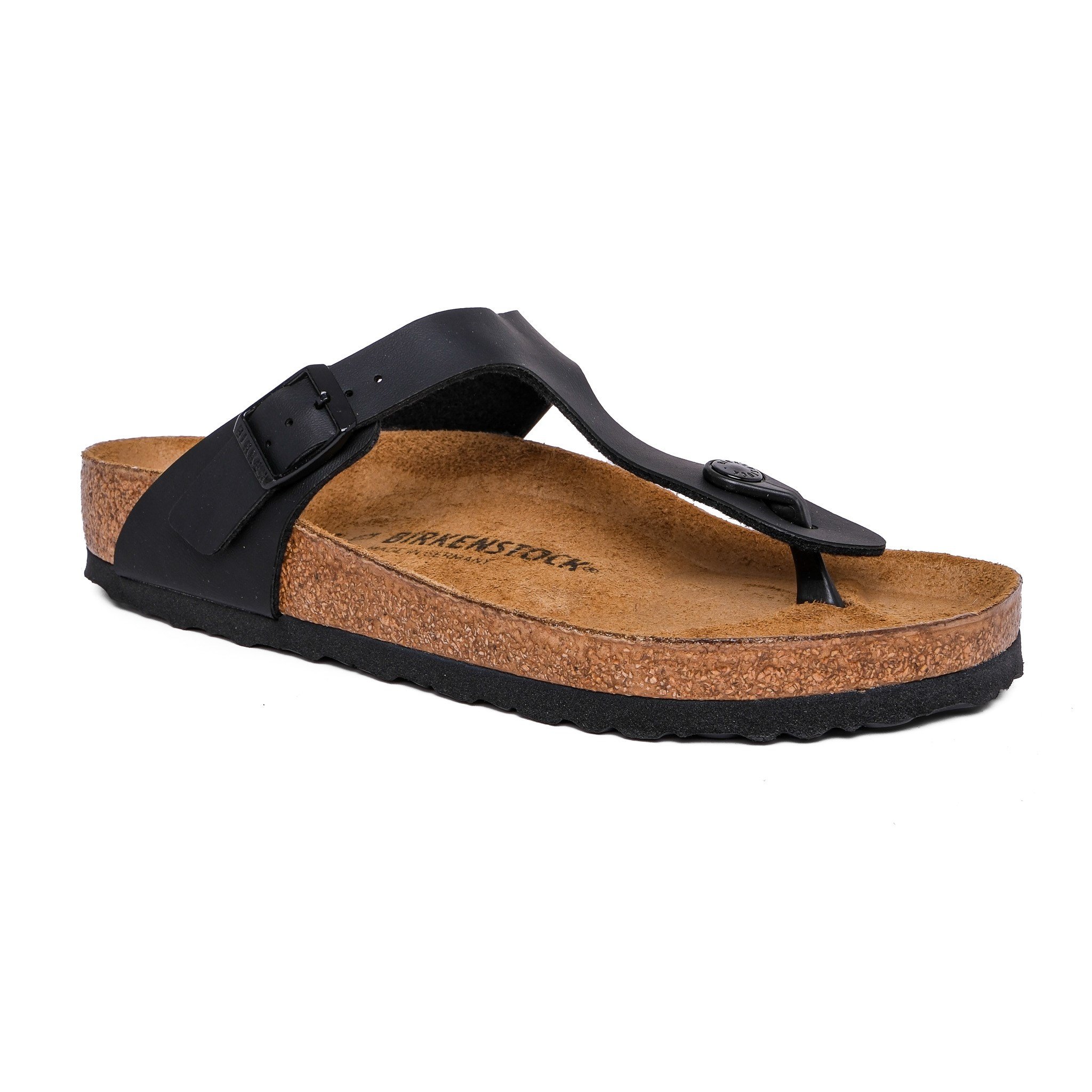 Birkenstock Unisex Parmak Arası Terlik Gizeh Black Mantar 43691 BLACK - Birkenstock