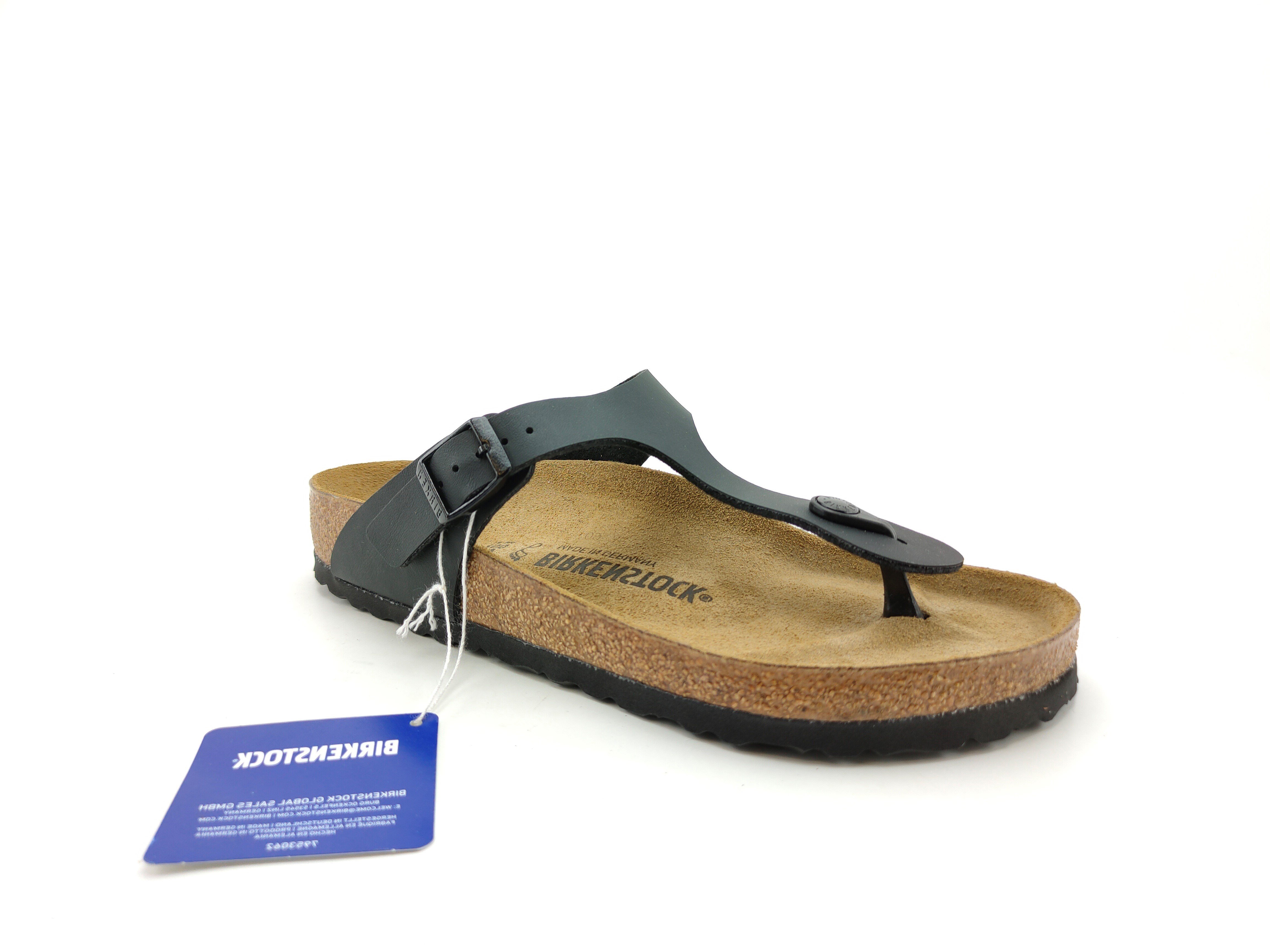 Birkenstock Unisex Parmak Arası Terlik Gizeh Black Mantar 43691 BLACK - Birkenstock