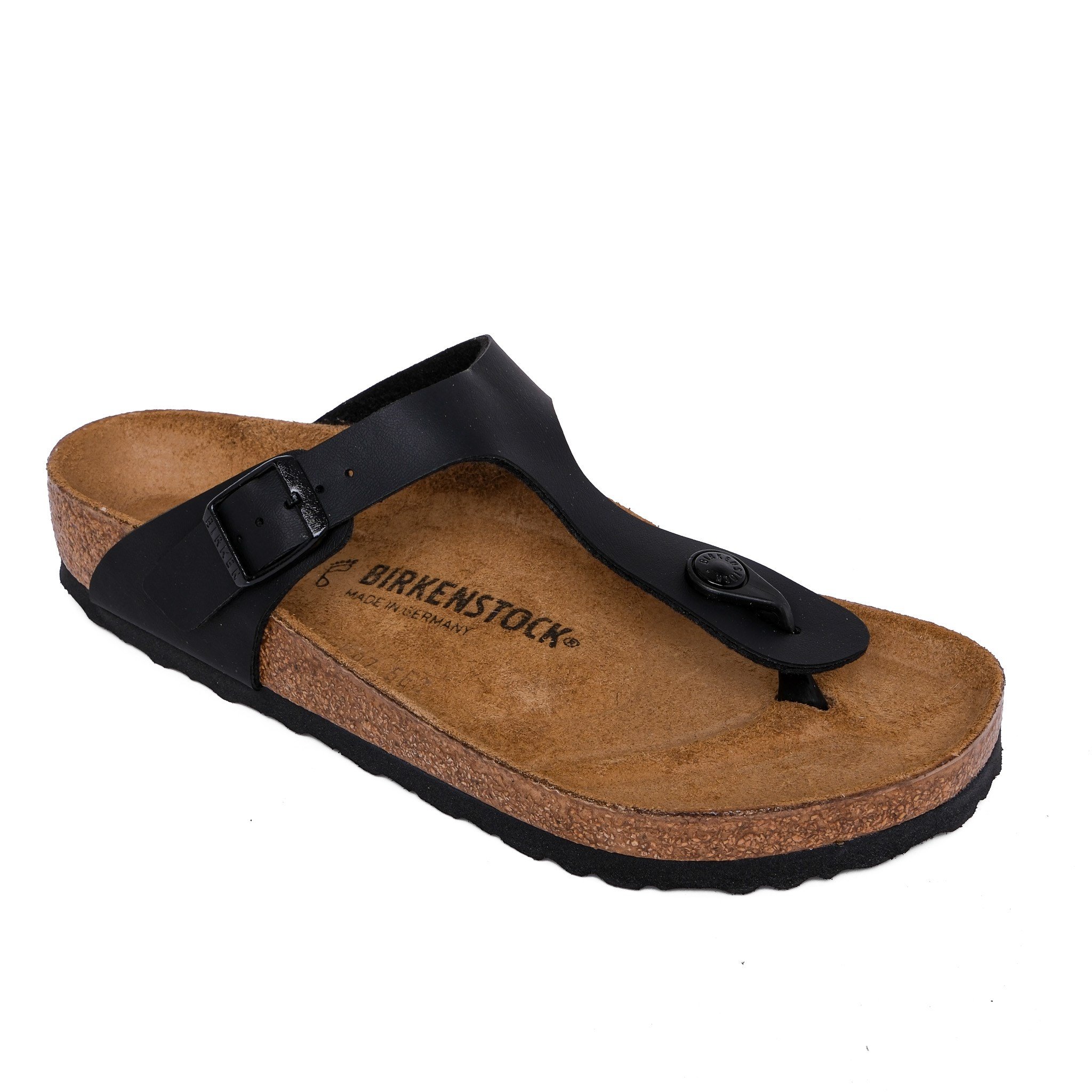 Birkenstock Unisex Parmak Arası Terlik Gizeh Black Mantar 43691 BLACK - Birkenstock