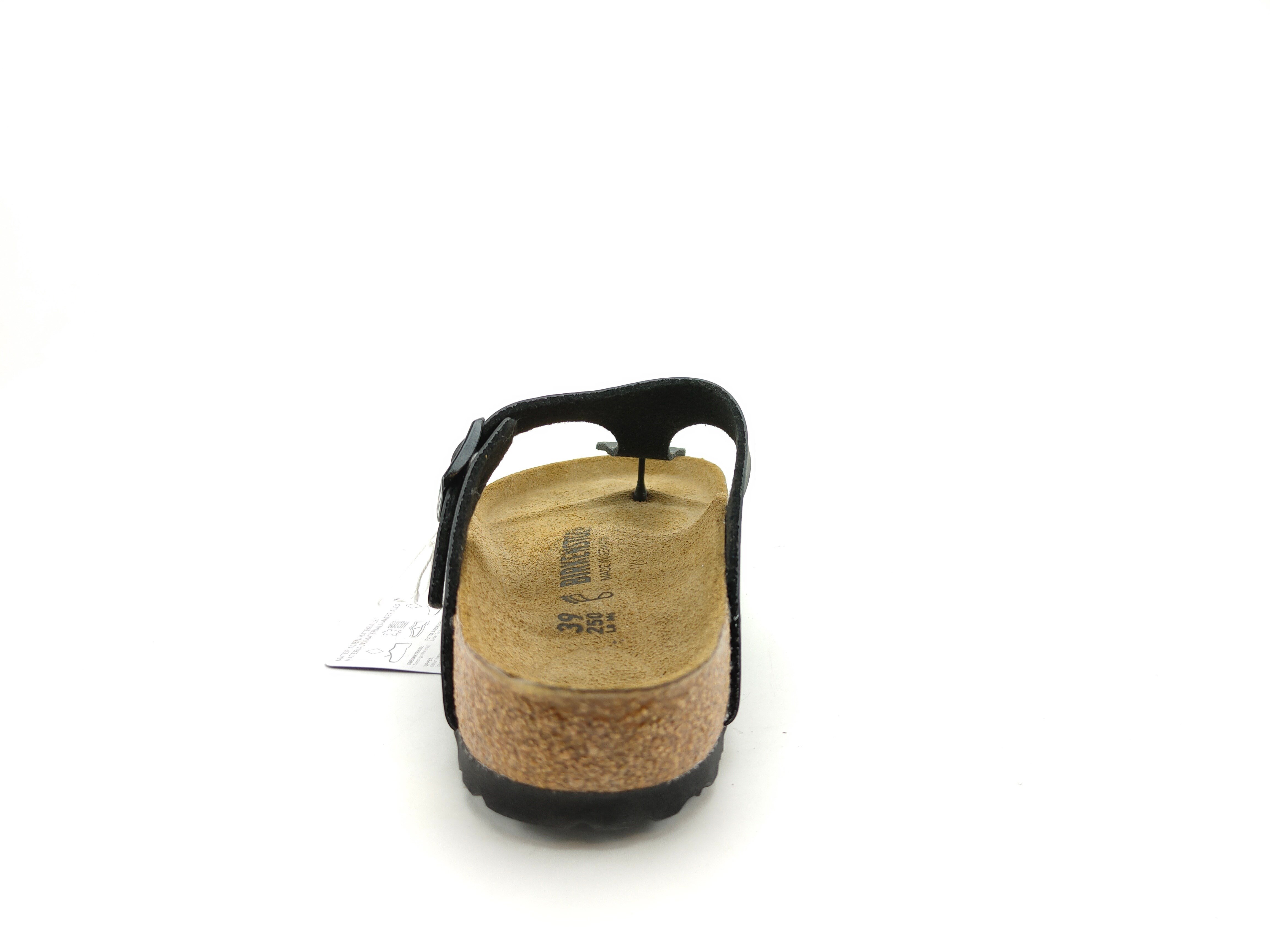 Birkenstock Unisex Parmak Arası Terlik Gizeh Black Mantar 43691 BLACK - Birkenstock