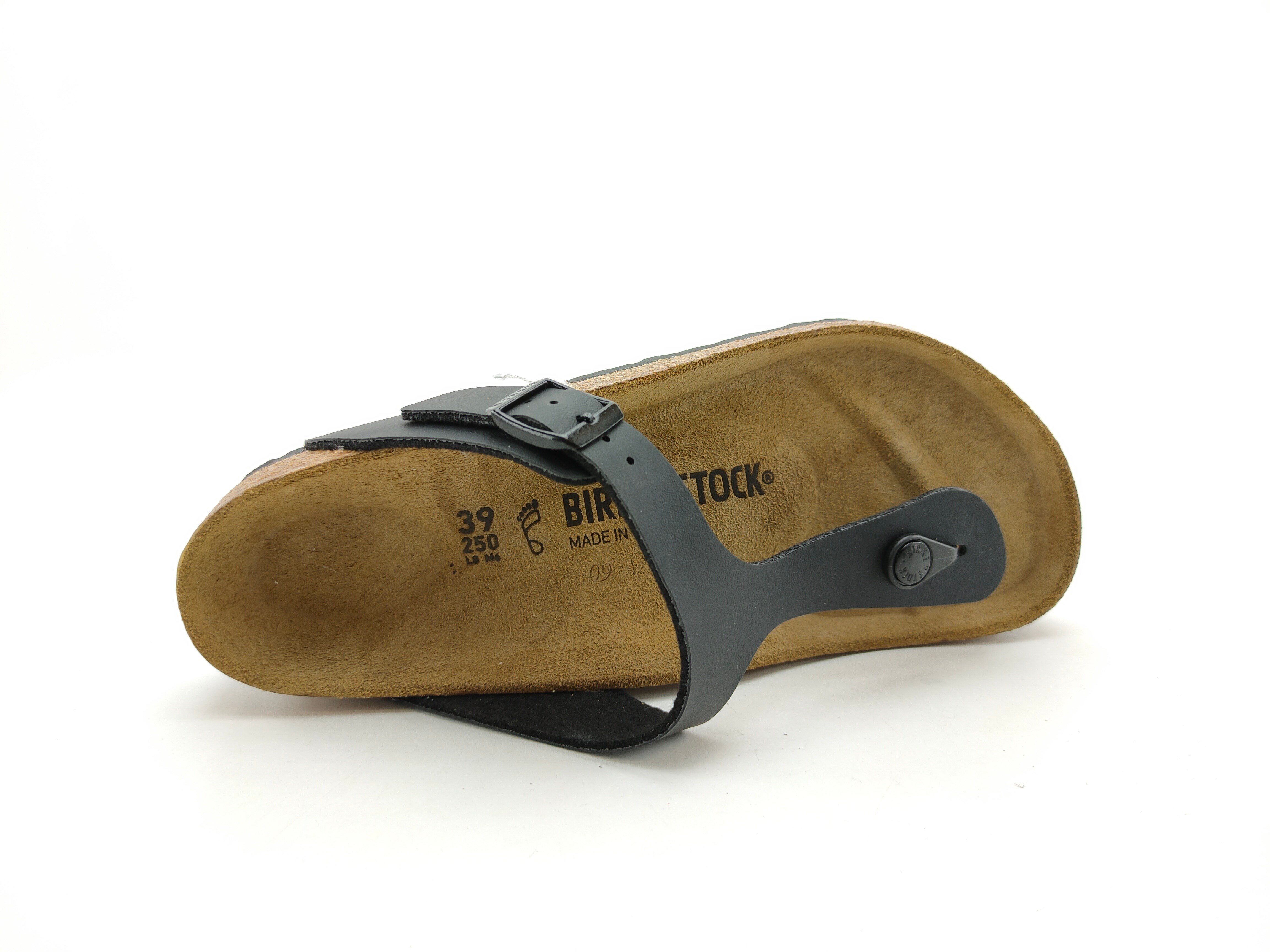 Birkenstock Unisex Parmak Arası Terlik Gizeh Black Mantar 43691 BLACK - Birkenstock