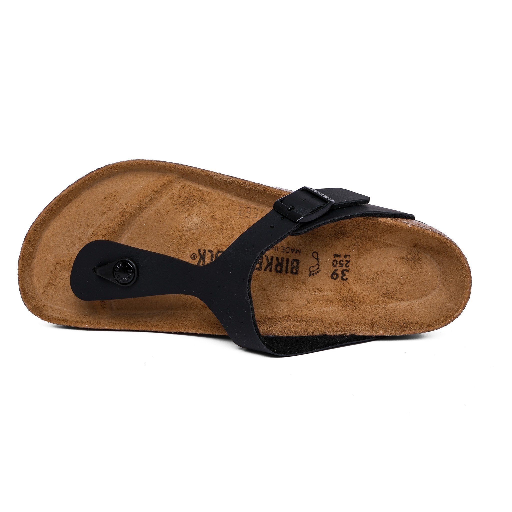 Birkenstock Unisex Parmak Arası Terlik Gizeh Black Mantar 43691 BLACK - Birkenstock