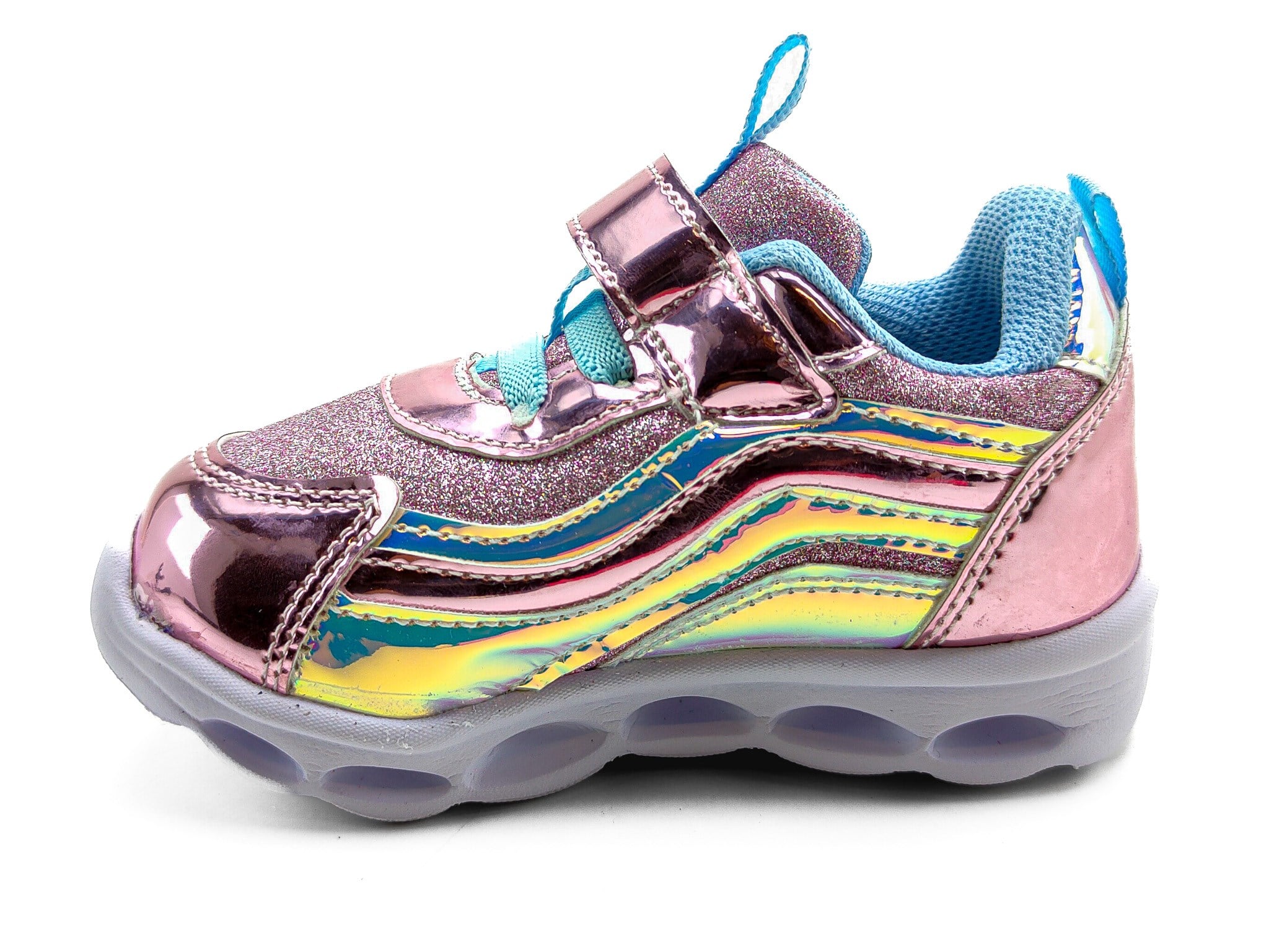 Buckhead Çocuk Işıklı Hologram Spor Ayakkabı 4246 PEMBE - Buckhead