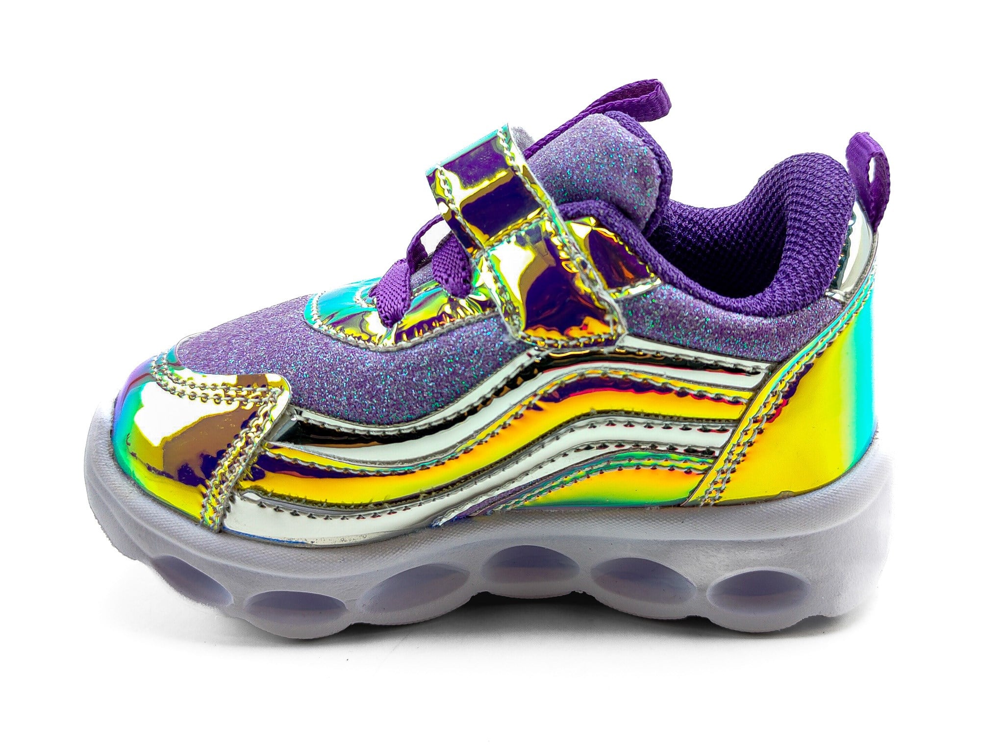 Buckhead Çocuk Işıklı Hologram Spor Ayakkabı 4246 LİLA - Buckhead