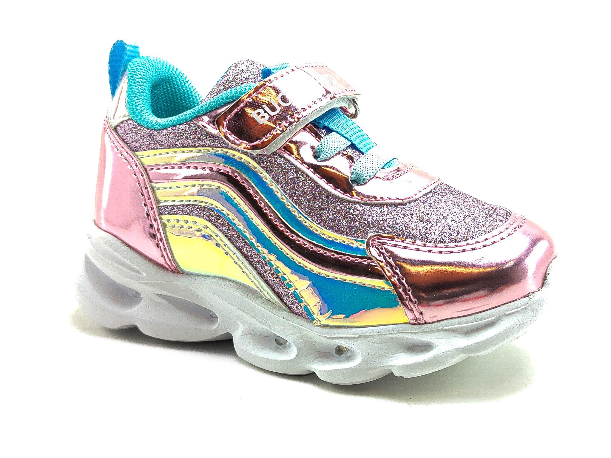 Buckhead Çocuk Işıklı Hologram Spor Ayakkabı 4430 PEMBE - Buckhead