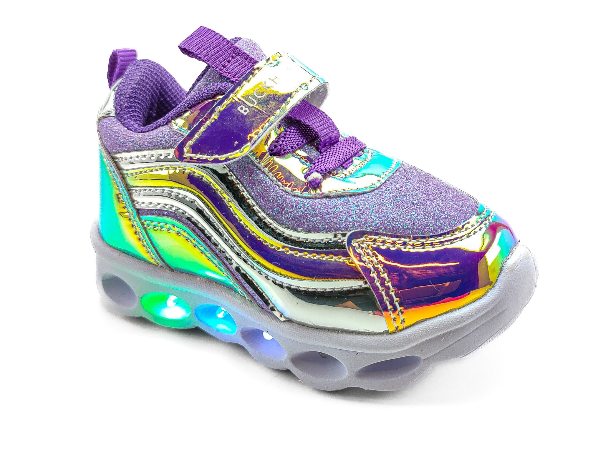 Buckhead Çocuk Işıklı Hologram Spor Ayakkabı 4246 LİLA - Buckhead
