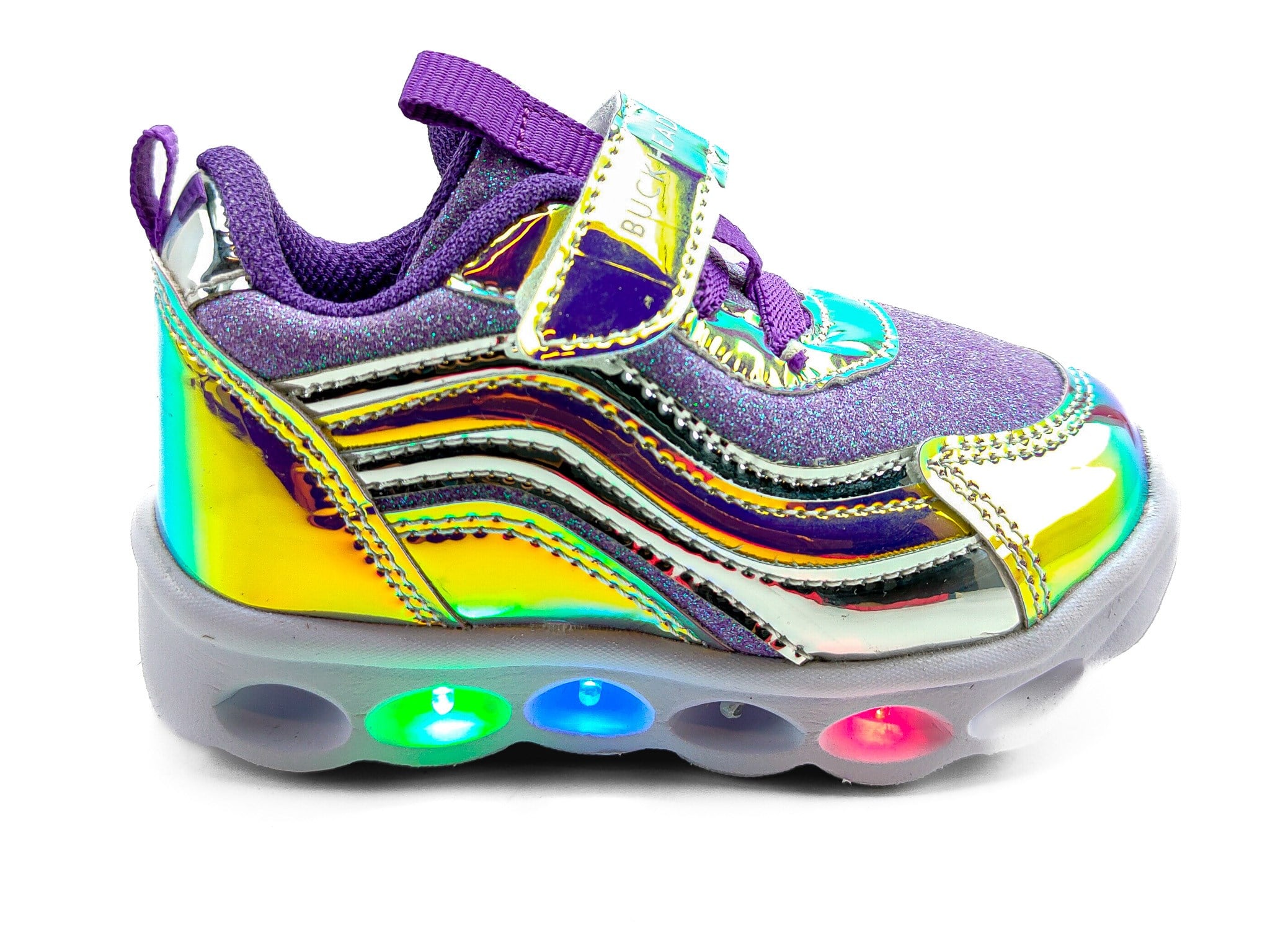 Buckhead Çocuk Işıklı Hologram Spor Ayakkabı 4246 LİLA - Buckhead