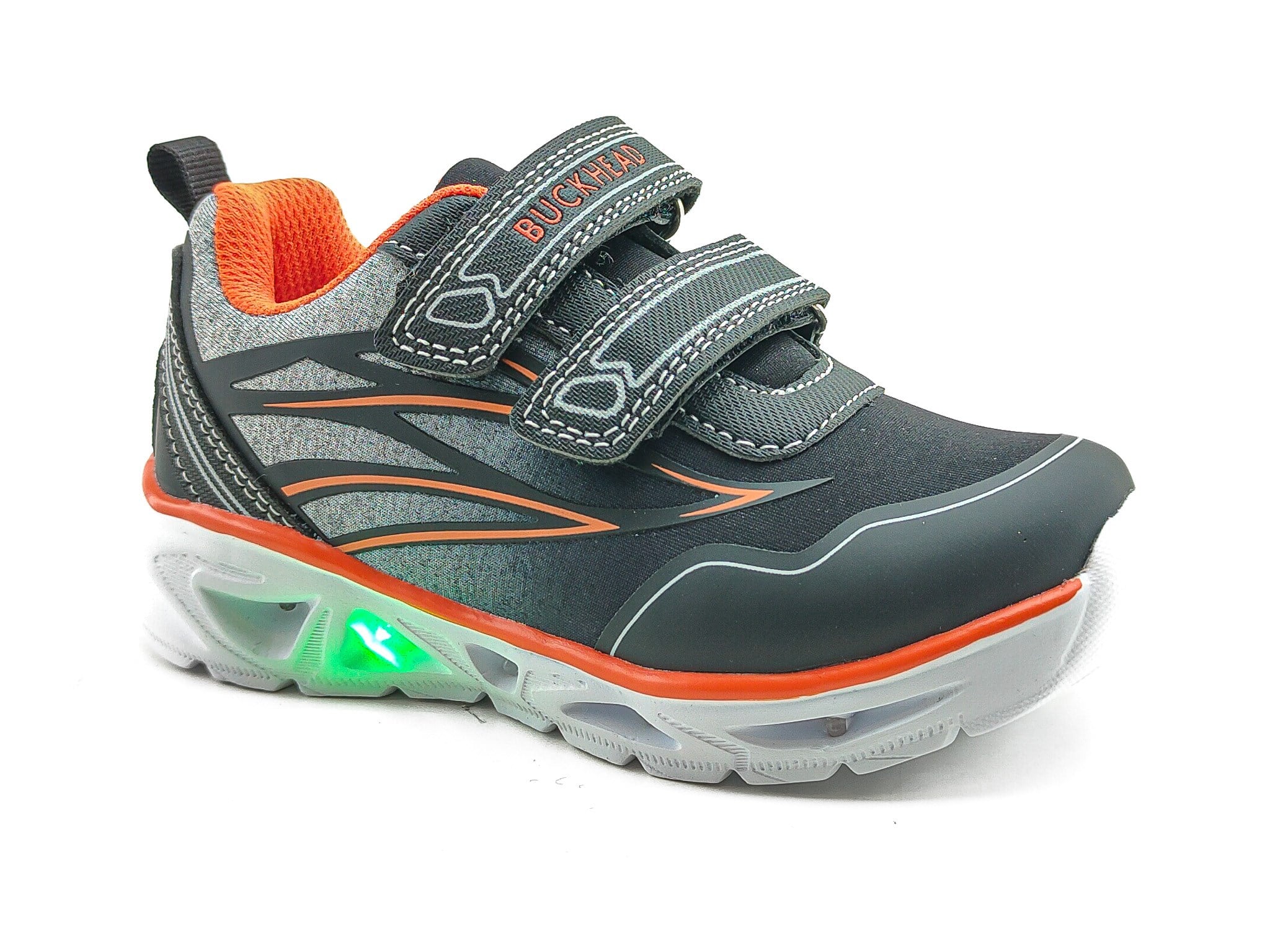 Buckhead Çocuk Işıklı Spor Ayakkabı 3026 SİYAH TURUNCU - Buckhead
