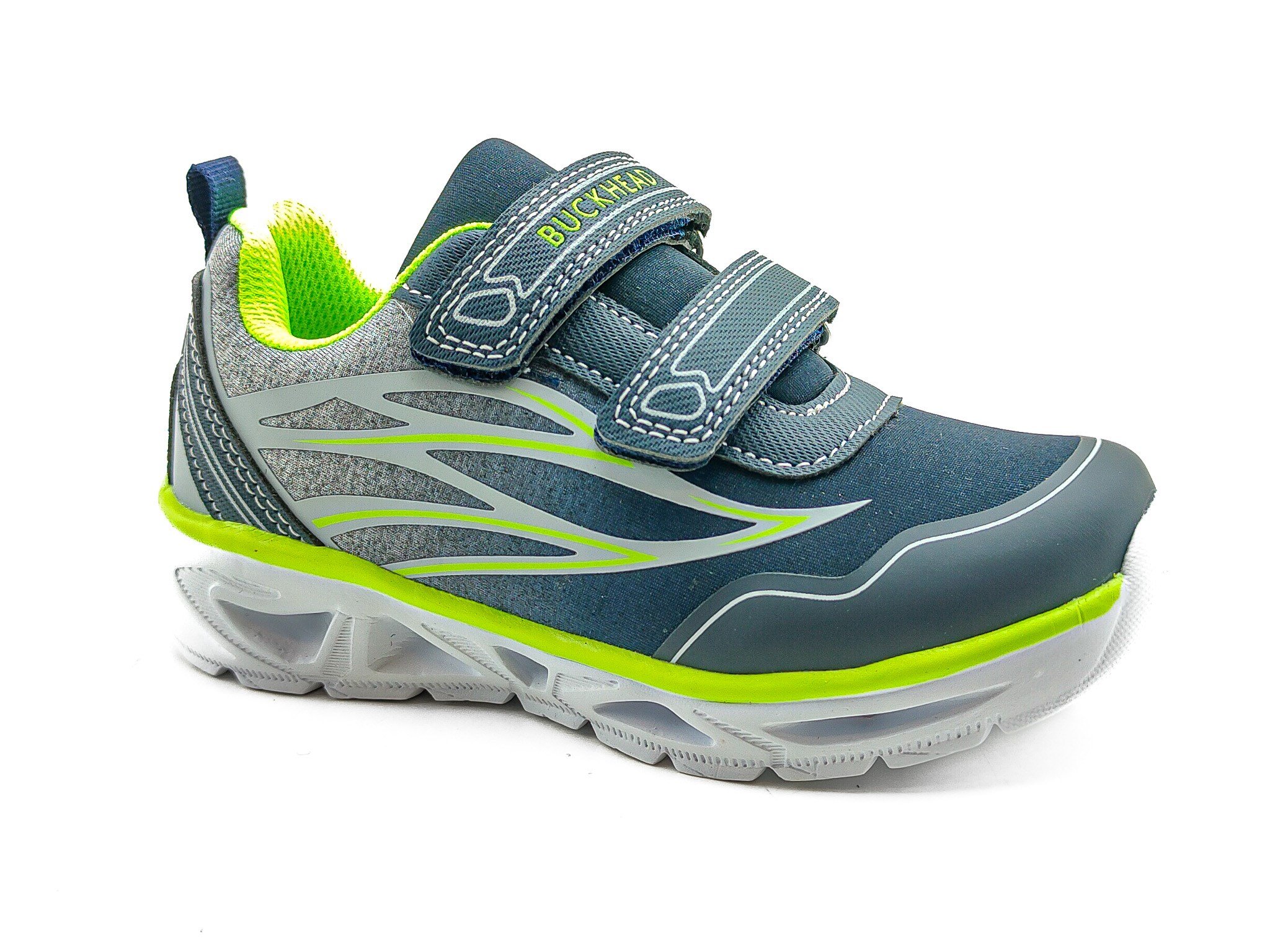 Buckhead Çocuk Işıklı Spor Ayakkabı 3026 LACİVERT - YEŞİL - Buckhead