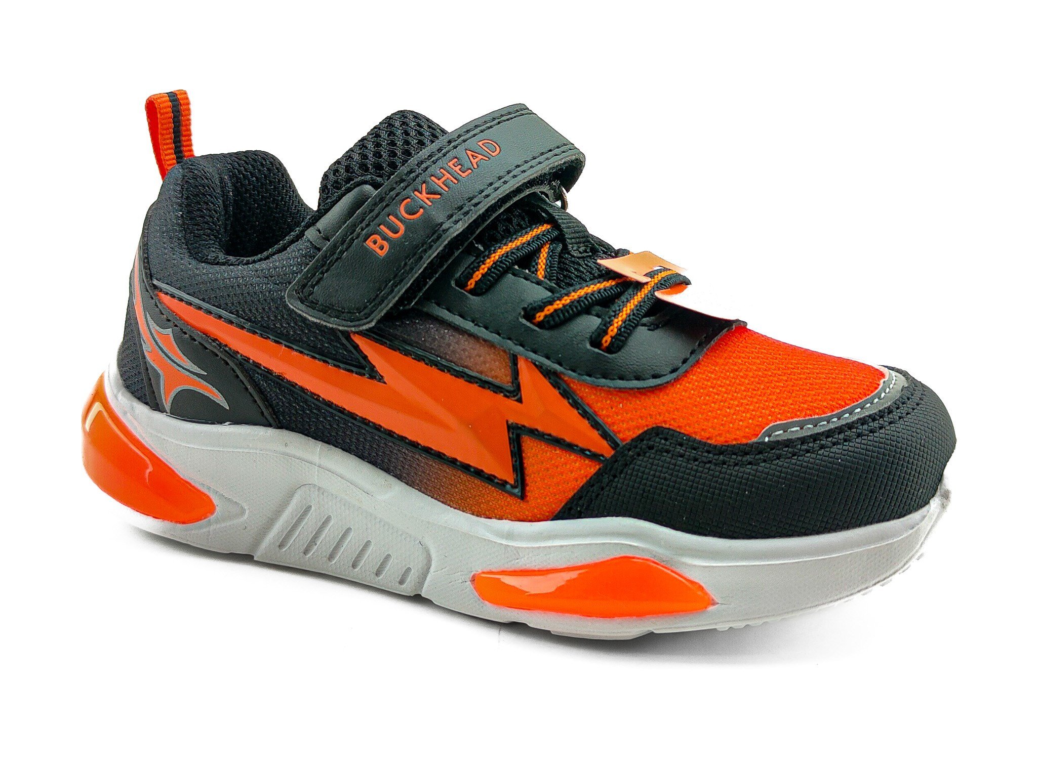 Buckhead Çocuk Işıklı Spor Ayakkabı Cyrus 3022 BLACK / ORANGE - Buckhead