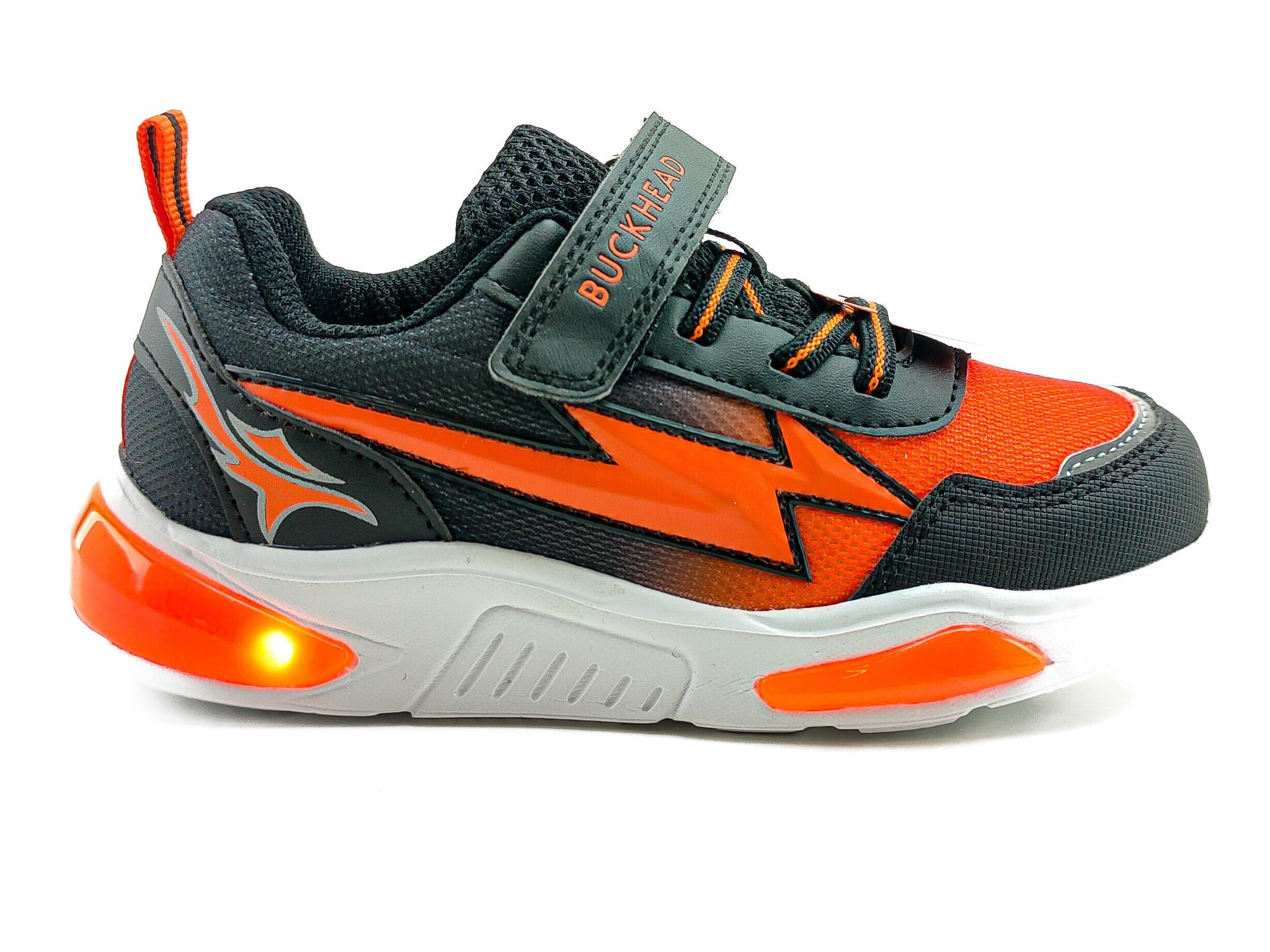 Buckhead Çocuk Işıklı Spor Ayakkabı Cyrus 3022 BLACK / ORANGE - Buckhead