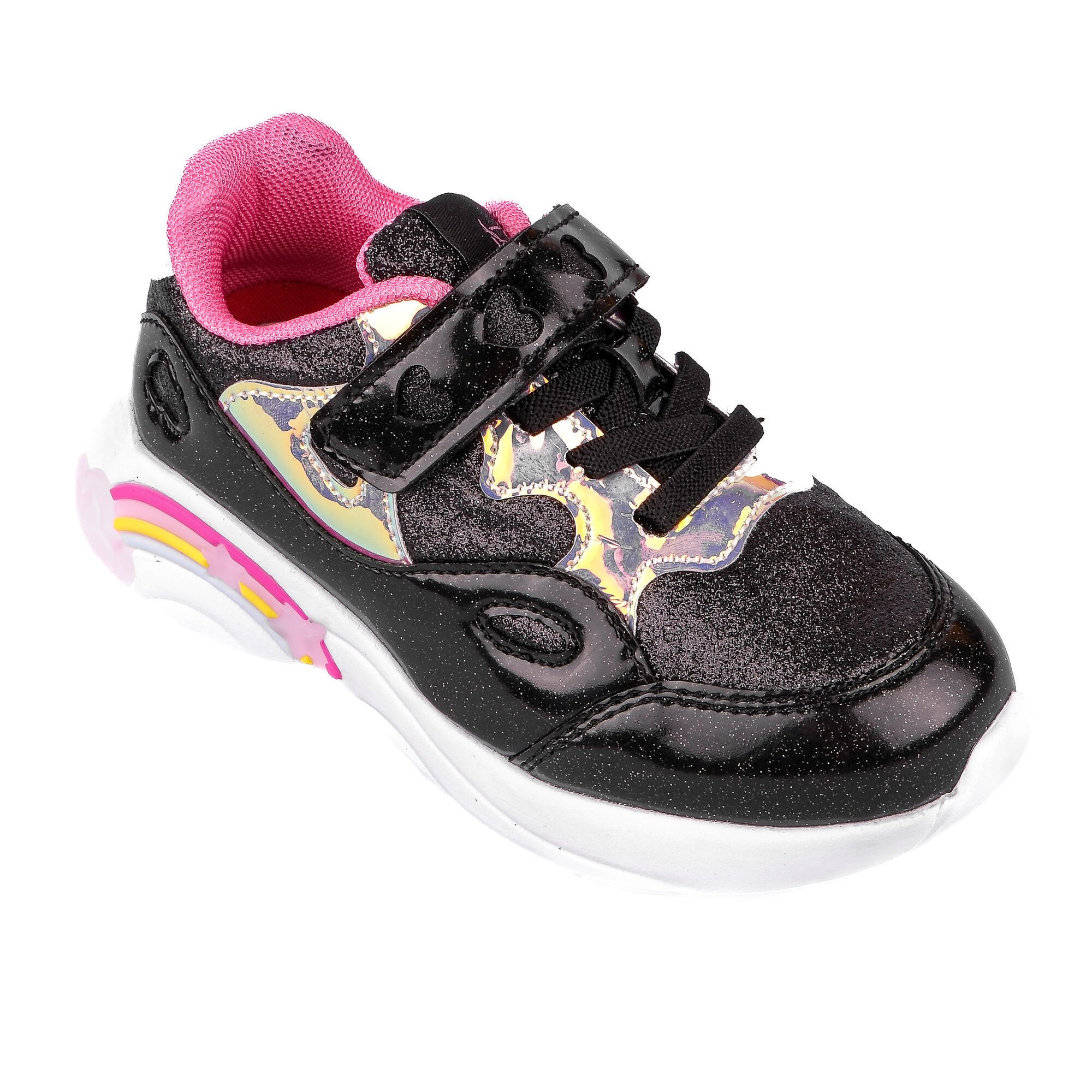 Buckhead Çocuk Işıklı Spor Ayakkabı Diana 4348 SİYAH-PEMBE - Buckhead