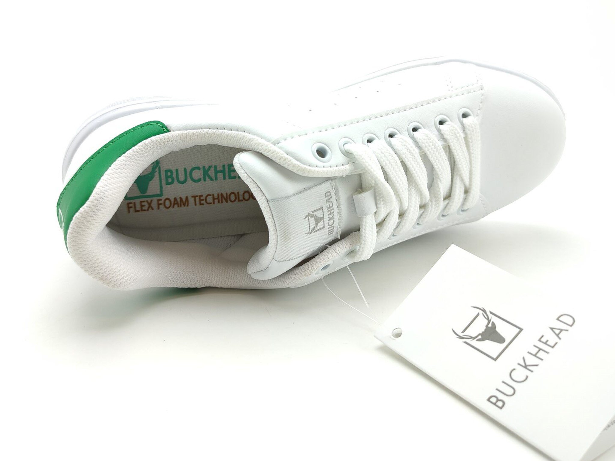Buckhead Spor Ayakkabı Boston 4156 BEYAZ-YEŞİL - Buckhead