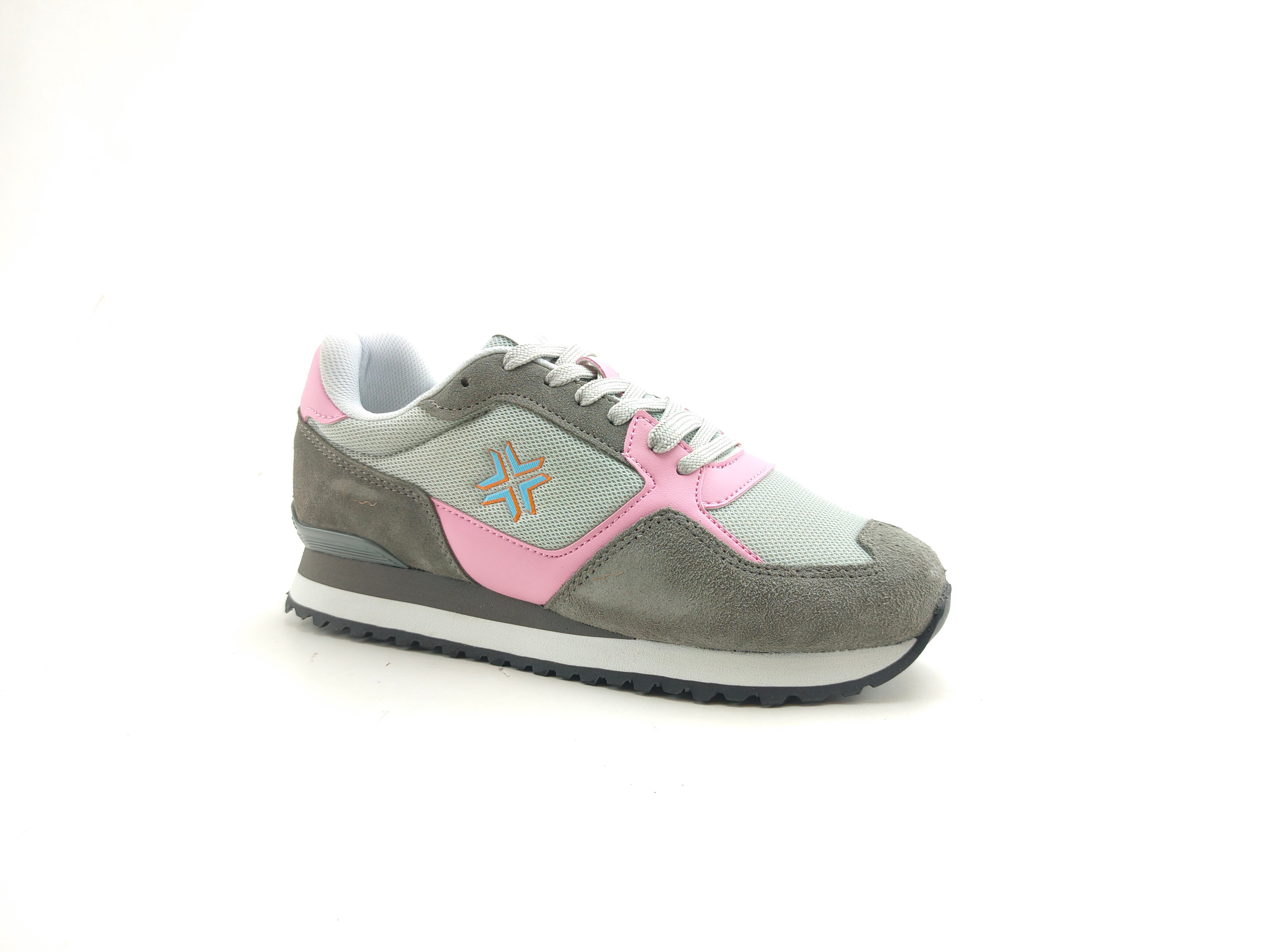 Buckhead Spor Kadın Ayakkabı Fundamental 4021 GRİ - PEMBE - Buckhead