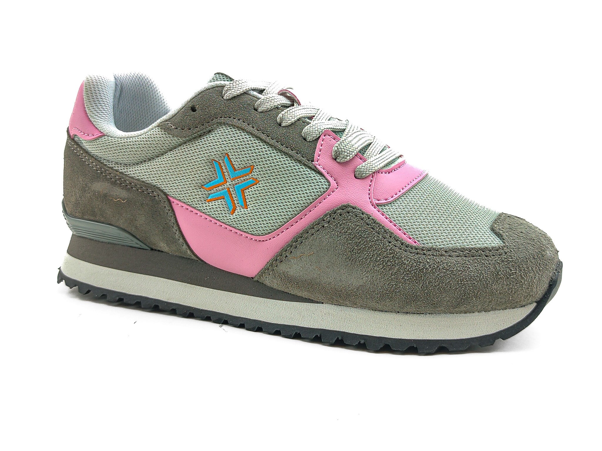Buckhead Spor Kadın Ayakkabı Fundamental 4021 GRİ - PEMBE - Buckhead