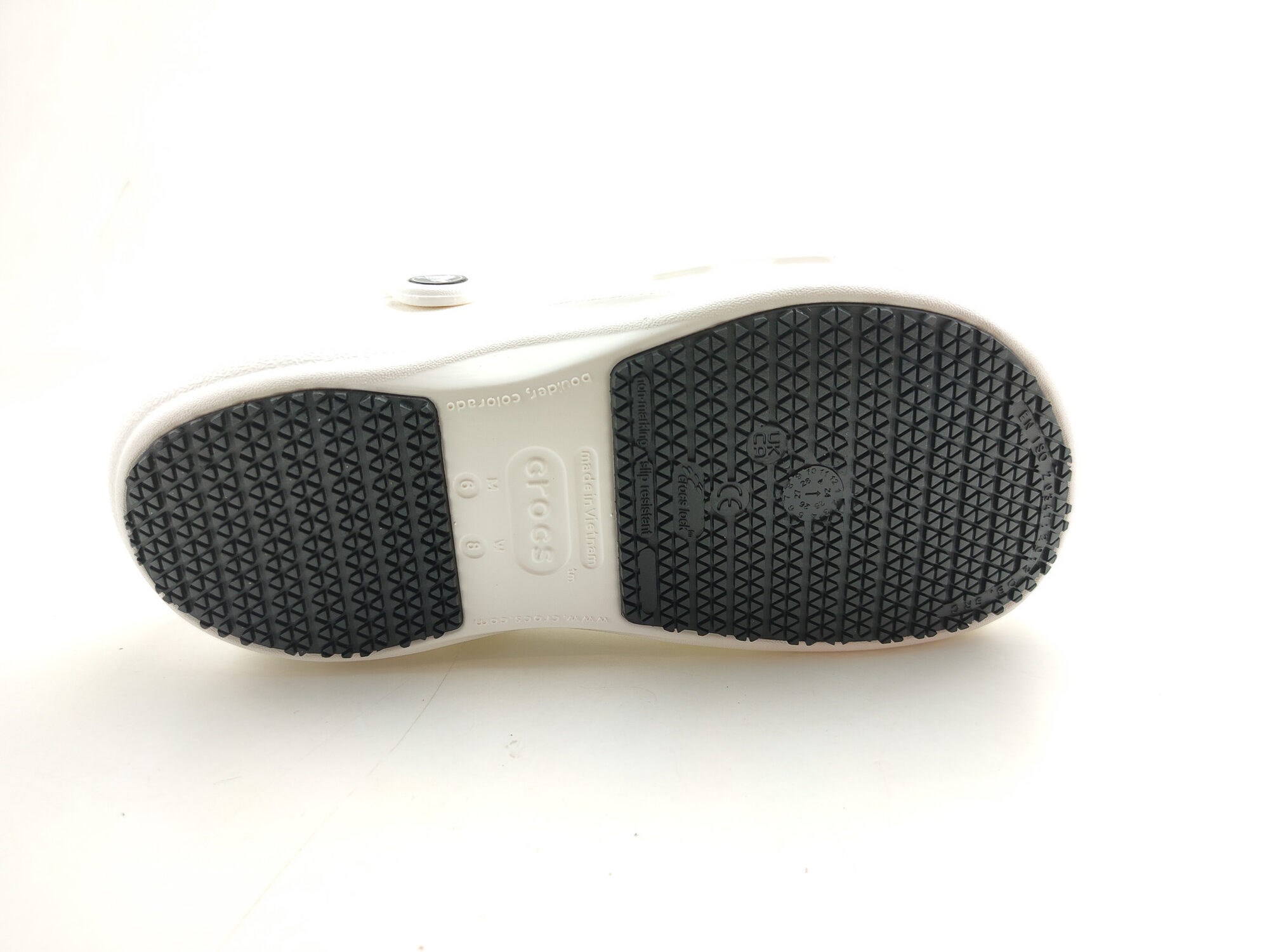 Crocs Aşçı Terlik Bistro Work Clog 10075 BEYAZ - Crocs