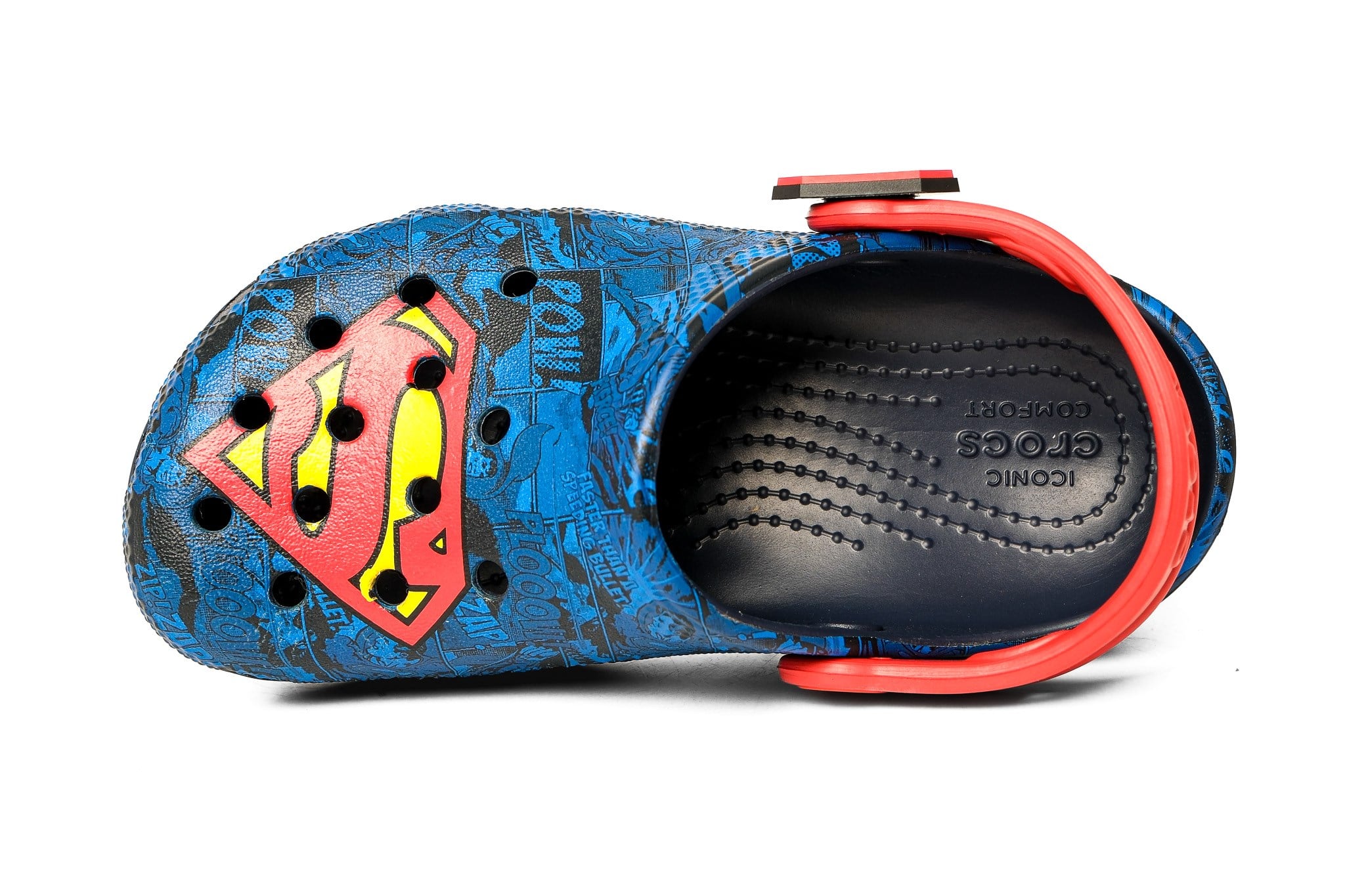 Crocs Çocuk Terlik Superman Classic Clog K 211132 MAVİ - KIRMIZI - Crocs