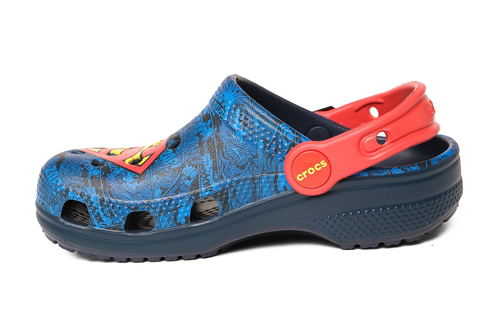 Crocs Çocuk Terlik Superman Classic Clog K 211132 MAVİ - KIRMIZI - Crocs