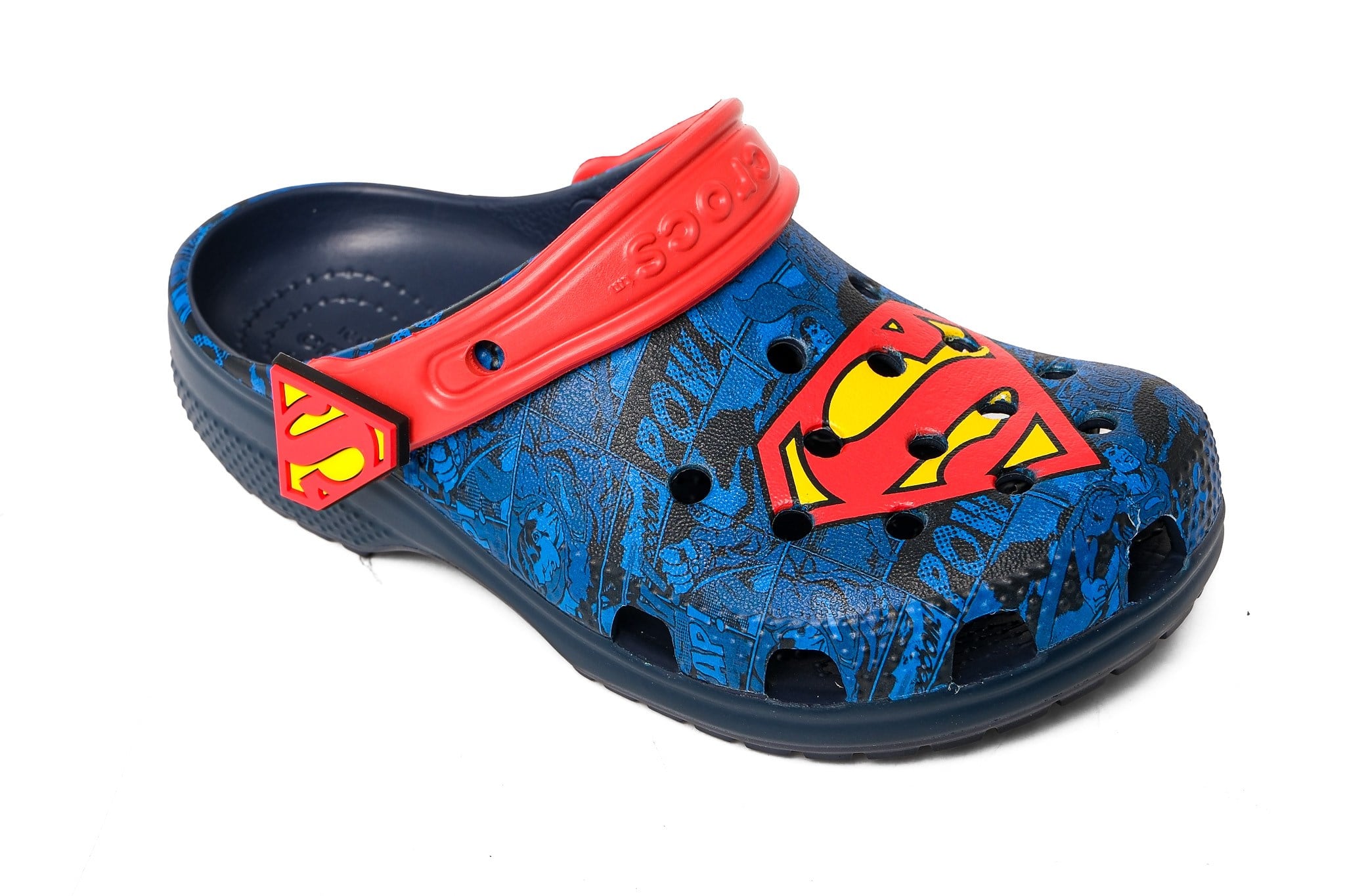 Crocs Çocuk Terlik Superman Classic Clog K 211132 MAVİ - KIRMIZI - Crocs