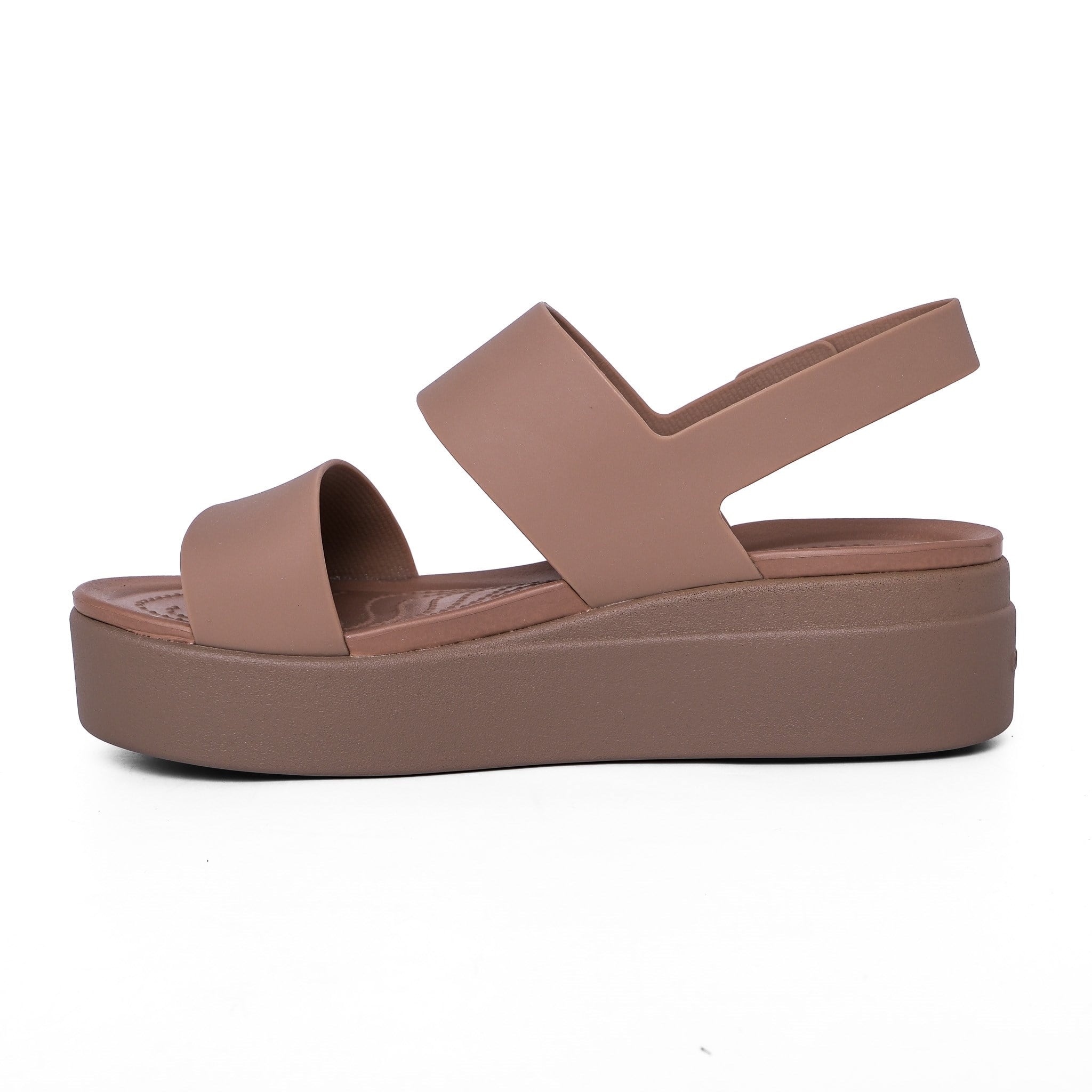 Crocs Kadın Sandalet Brooklyn Low Wedge 206453 LATTE - Crocs