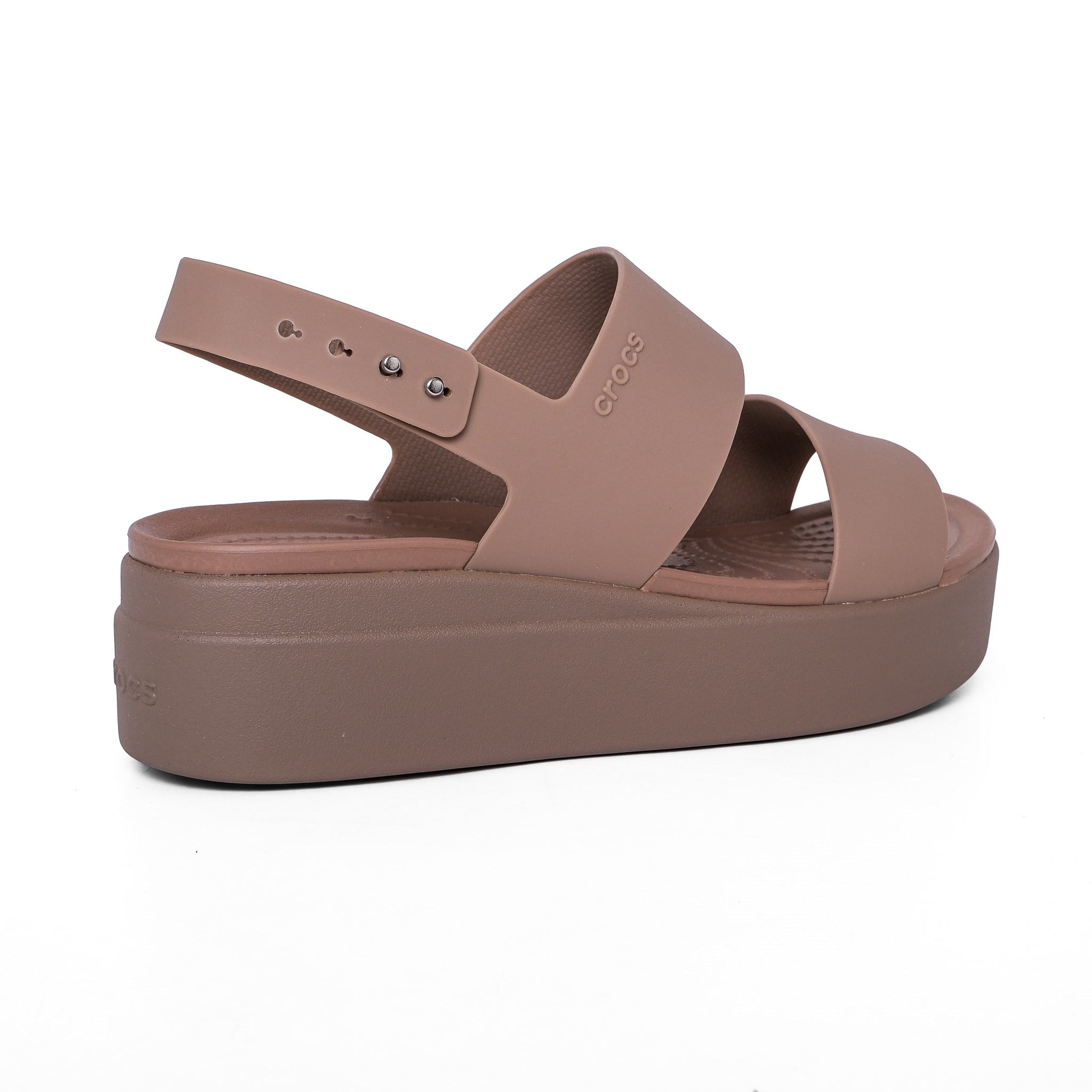 Crocs Kadın Sandalet Brooklyn Low Wedge 206453 LATTE - Crocs