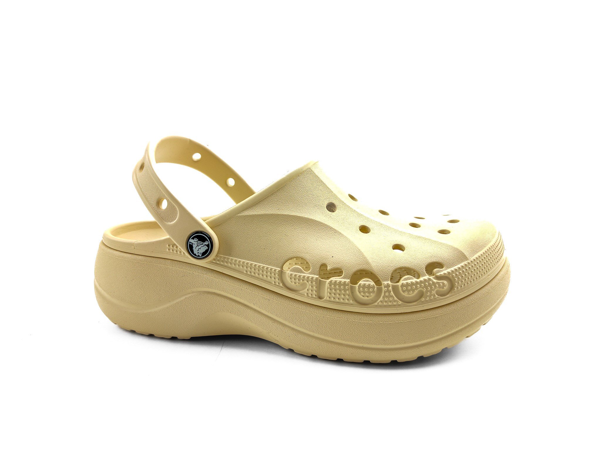Crocs Terlik Baya Clog Platform 208186 KREM - Crocs
