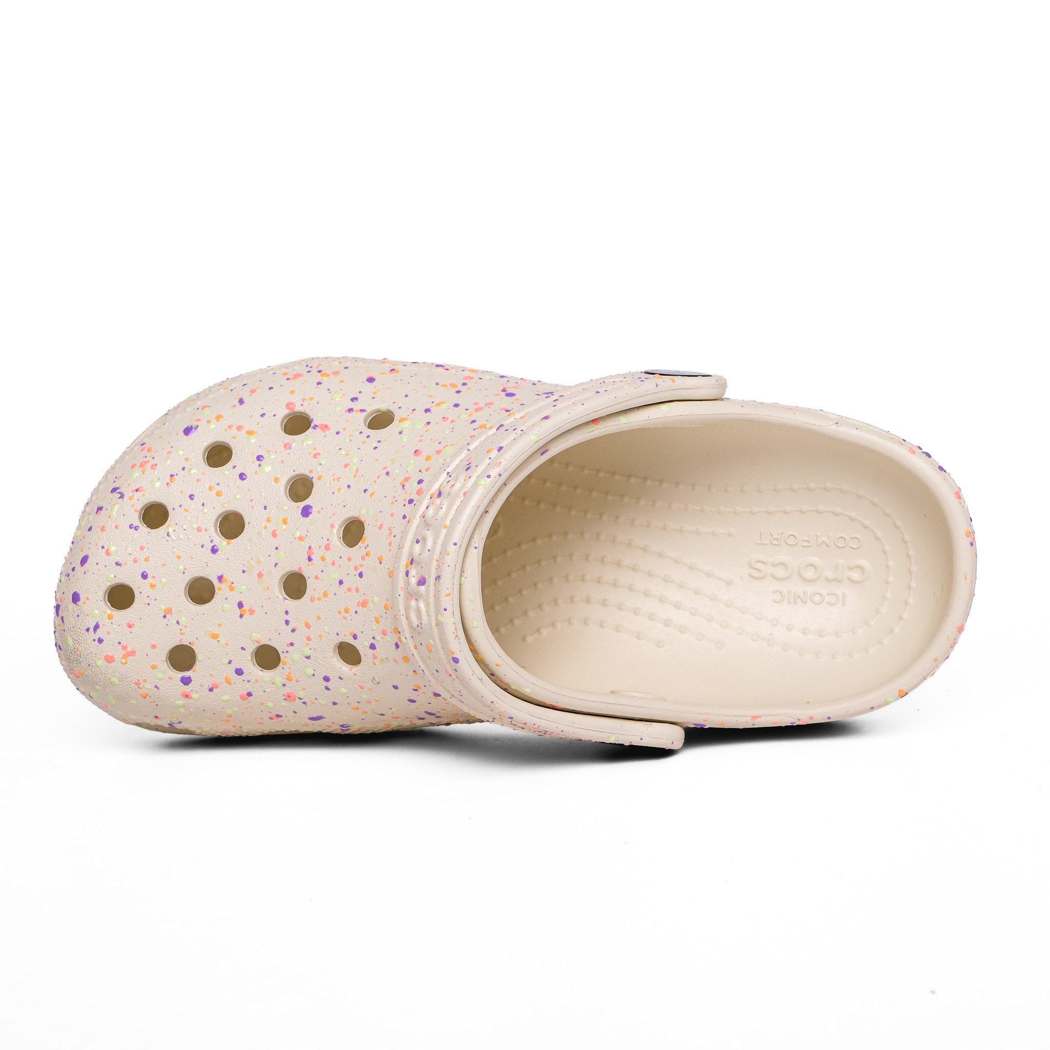 Crocs Terlik Classic Glow Paint 212495 KREM BOYALI - Crocs