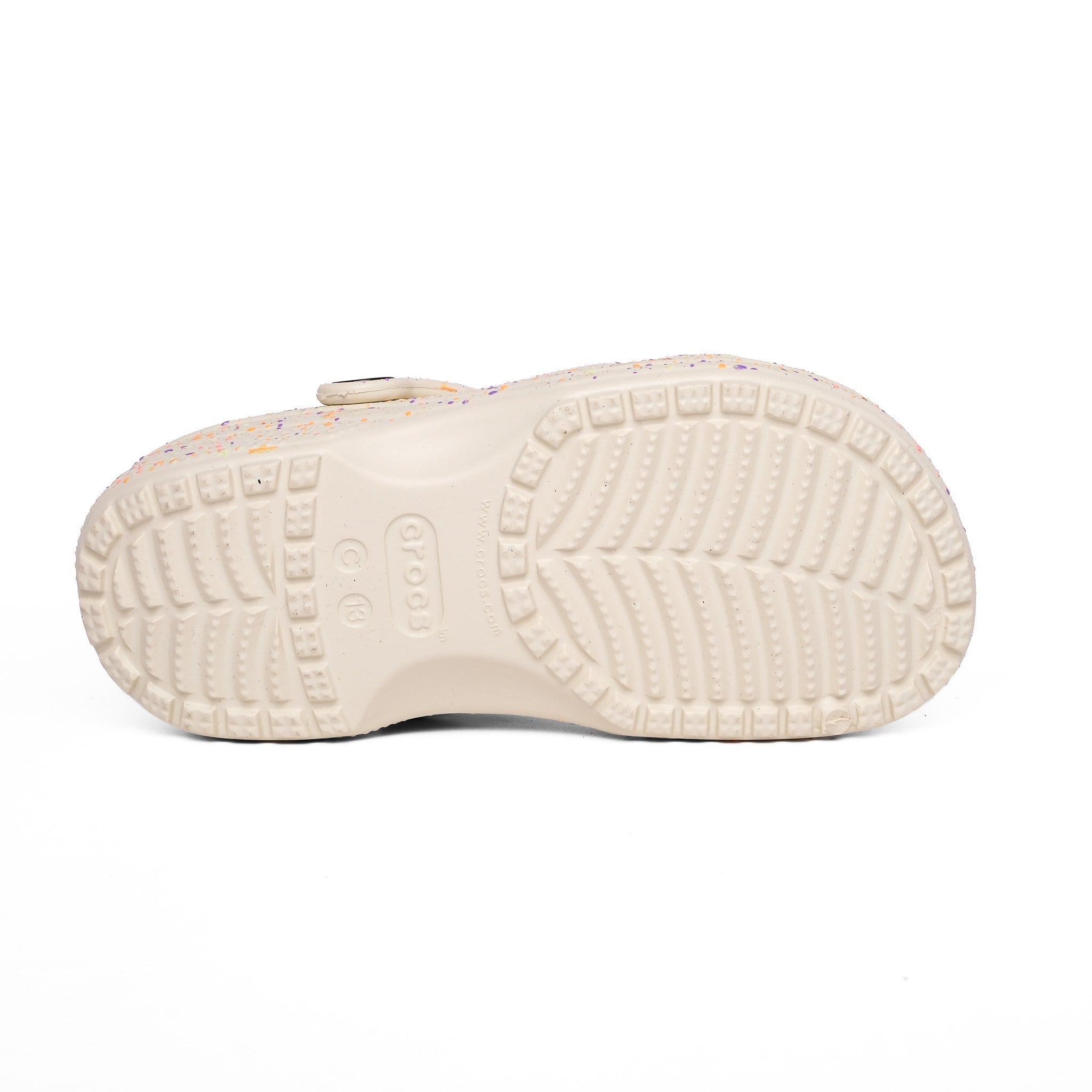 Crocs Terlik Classic Glow Paint 212495 KREM BOYALI - Crocs