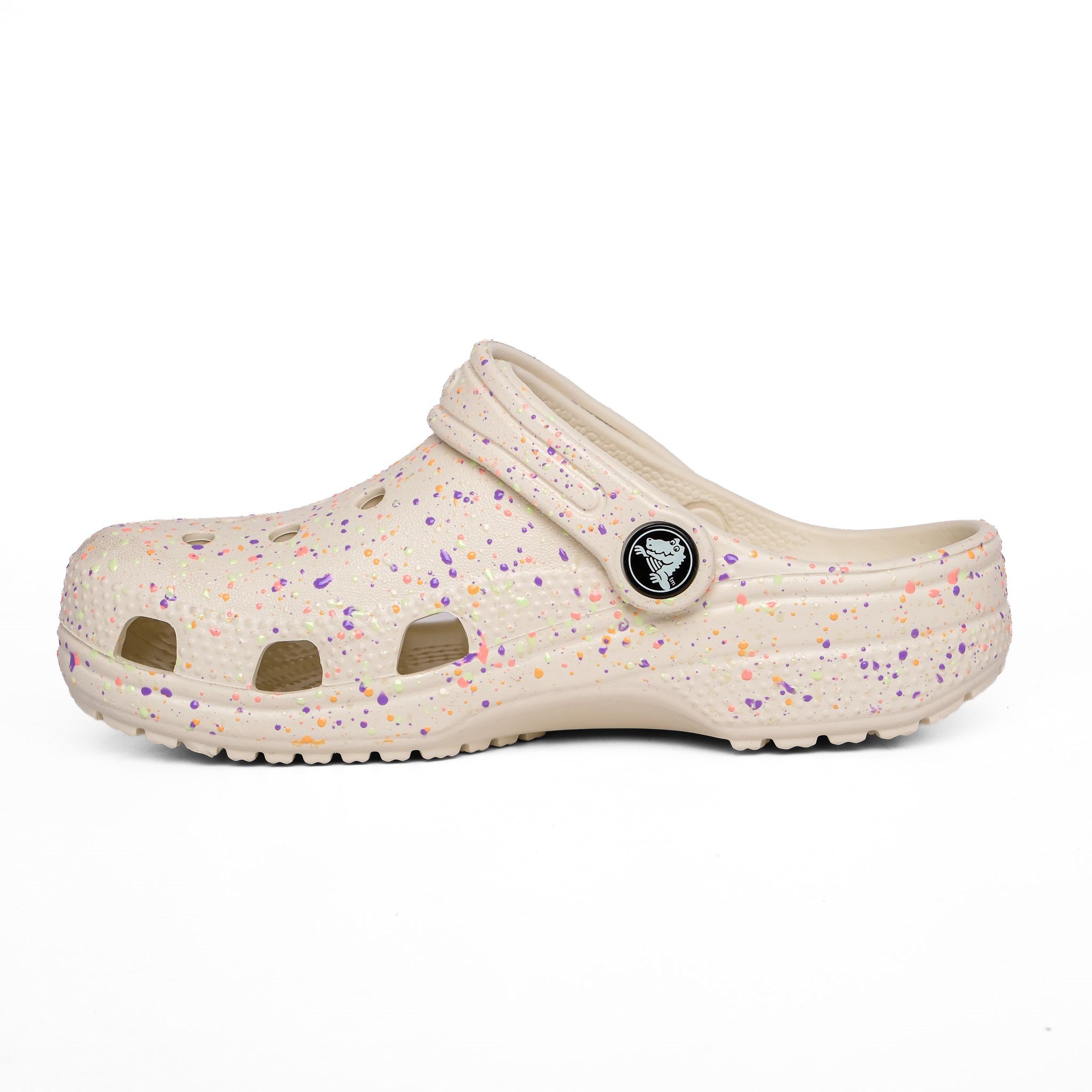 Crocs Terlik Classic Glow Paint 212495 KREM BOYALI - Crocs