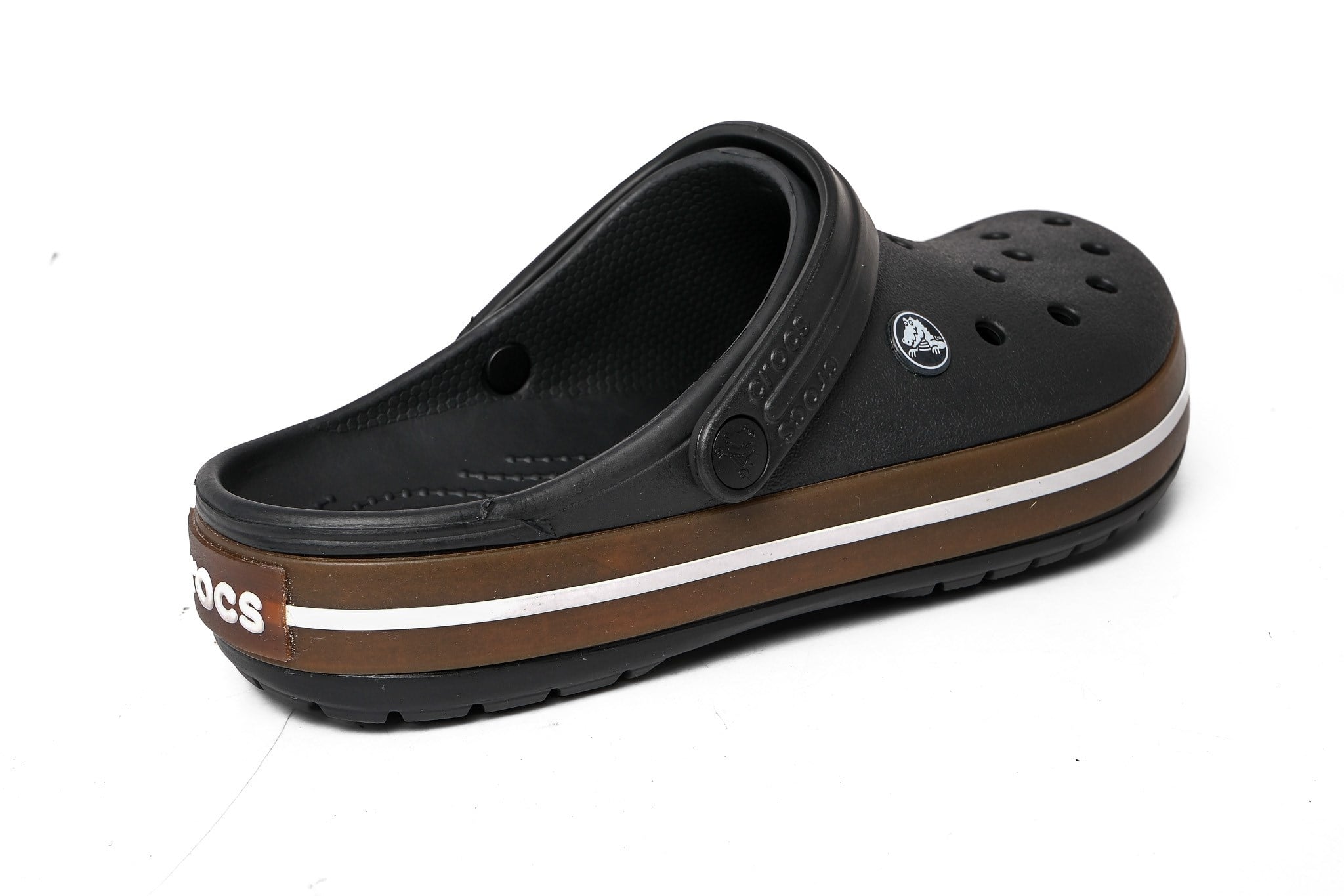 Crocs Terlik Crocband Gum Clog 212756 SİYAH - KAHVE - Crocs